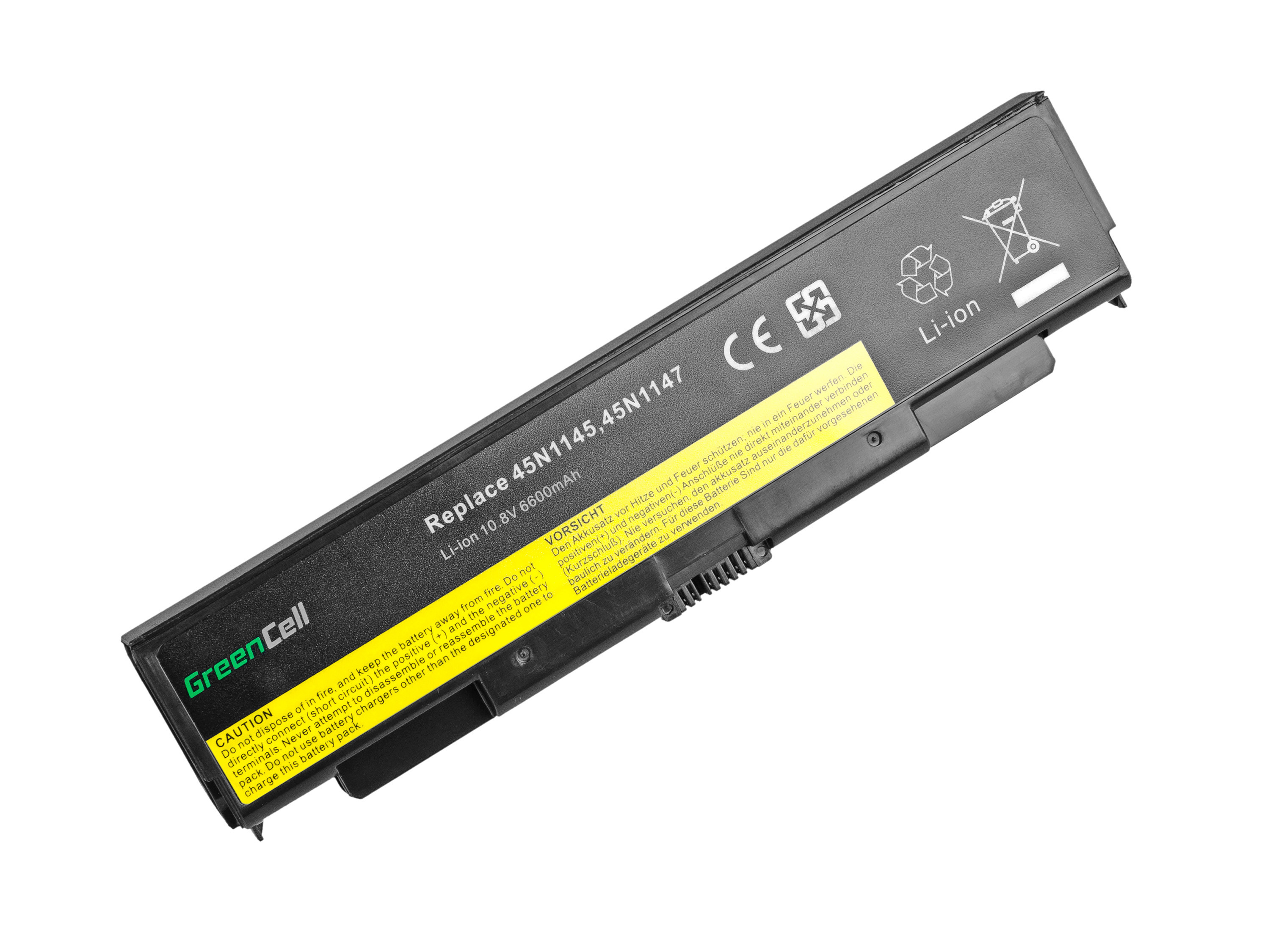 Green Cell LE90D Baterie Lenovo ThinkPad T440p T540p W540 W541 L440 L540 6600mAh Li-ion