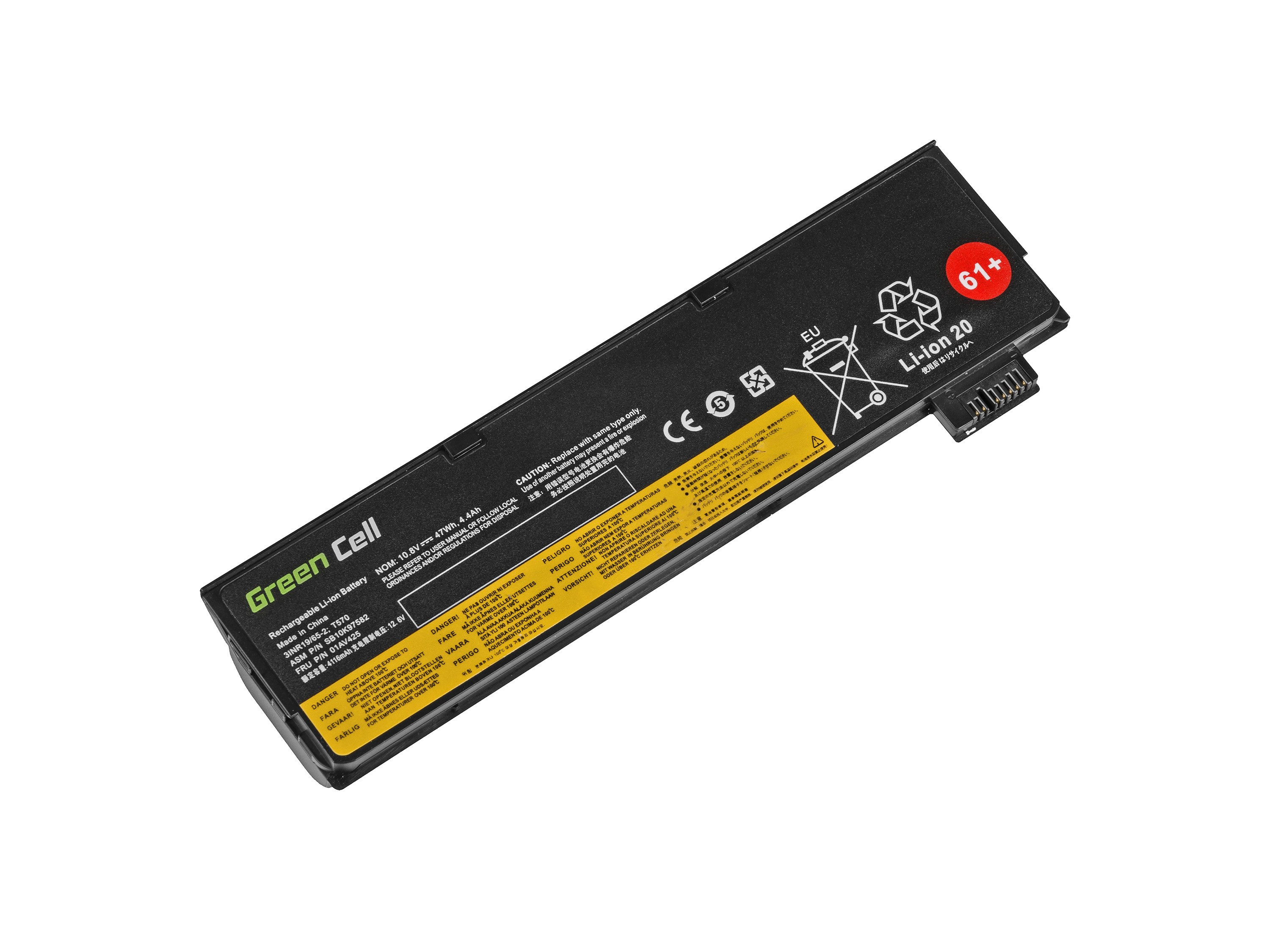 *Green Cell LE95 Baterie Lenovo ThinkPad T470 T570 A475 P51S T25 4400mAh Li-ion