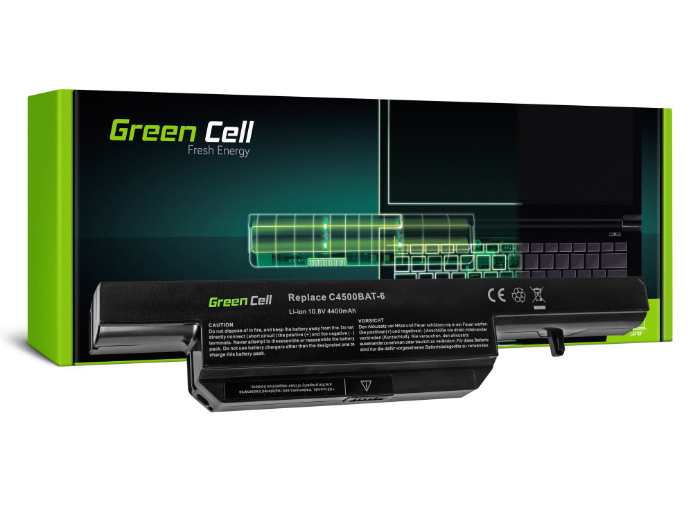 Green Cell akkumulátor Clevo C4500 C5500 W150 W150ER W170 W170ER W170HR / 11,1V 4400mAh