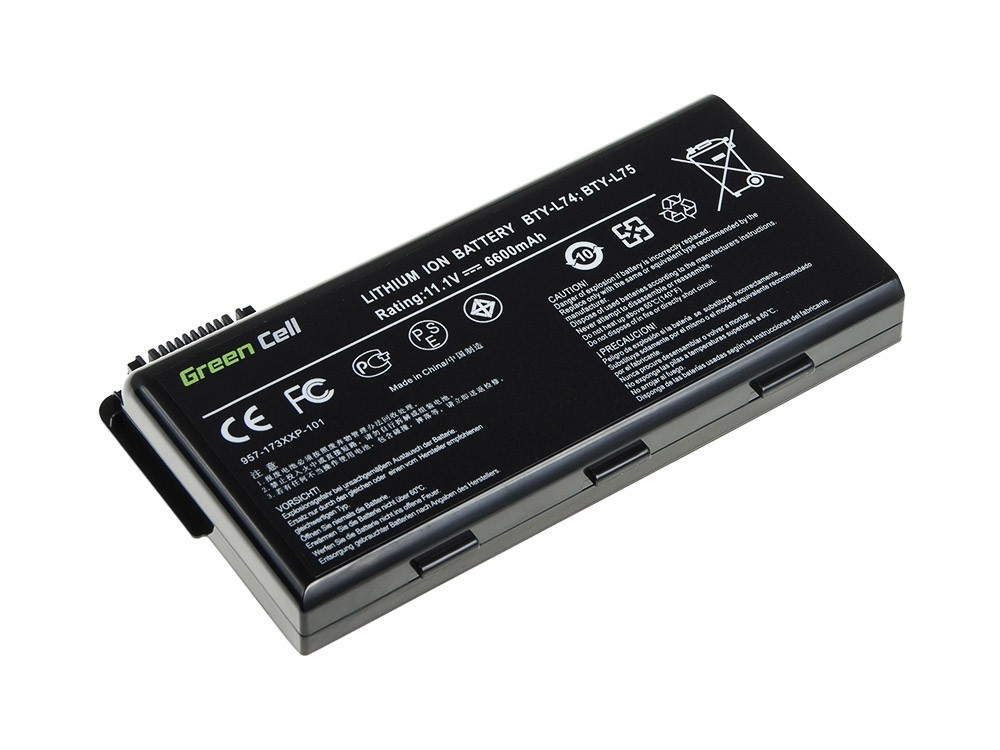 **Green Cell MS02 Baterie MSI A6000 CR500 CR600 CR700 CX500 CX600 6600mAh Li-ion