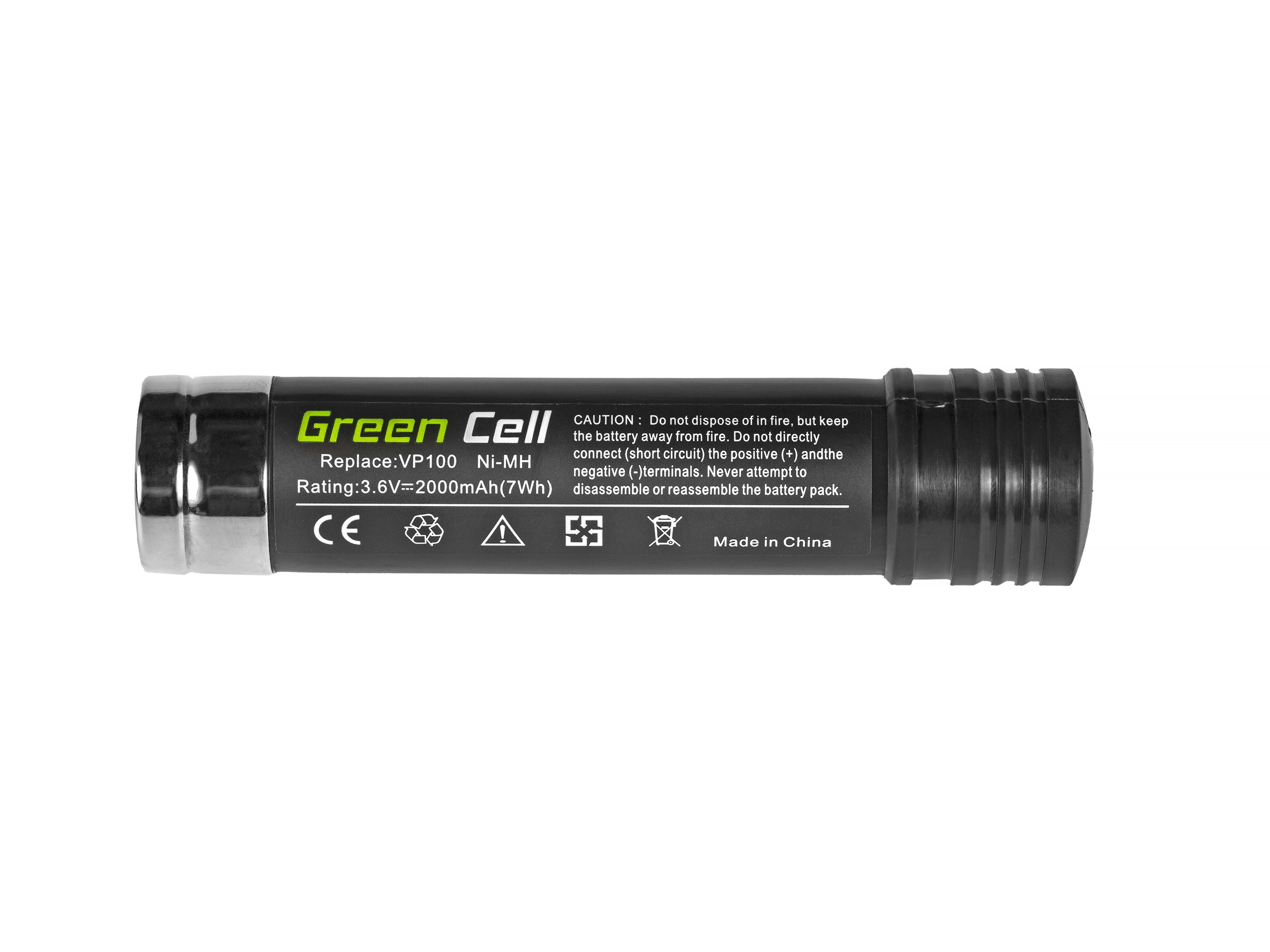 Baterie Green Cell Black&Decker Versapak VP-100 VP100 VP143 VP369 VP7240 3.6V 2000mAh Ni-MH