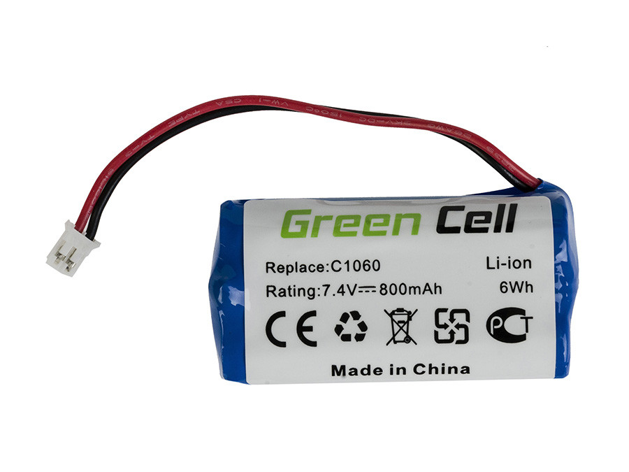 Green Cell Battery (0.8Ah 7.4V) 01866-00.600.02 Gardena 01864-29 01866-29 01815-20 1815-U 1864-29 1866-29 Plus Solar