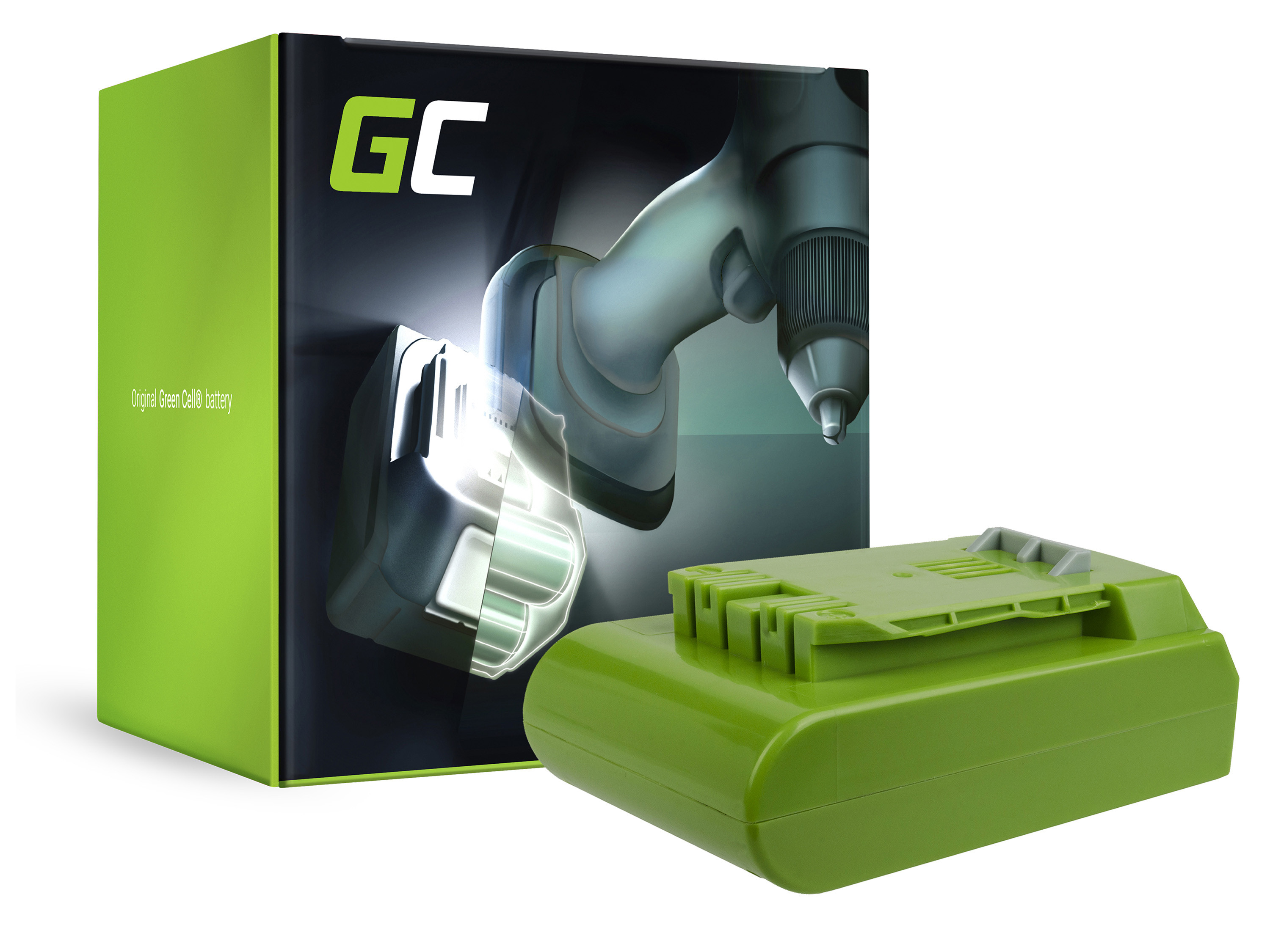 Baterie Green Cell GreenWorks 29852 G-24 G24 24V 2Ah Panasonic 24V 2000mAh Li-ion