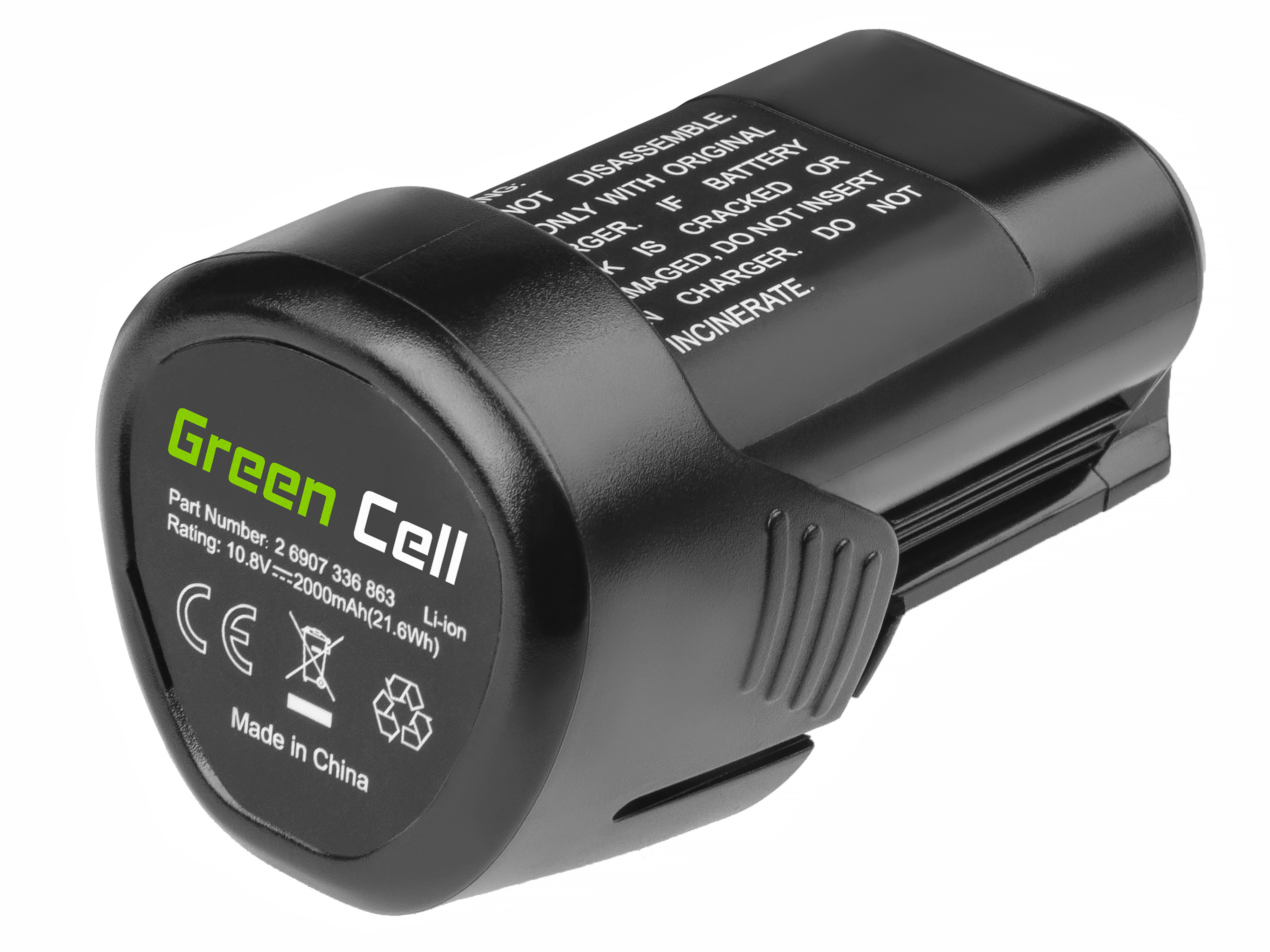 Baterie Green Cell Bosch GLI 10.8V-LI GSR 10.8V-LI 10.8V 2000mAh Li-ion