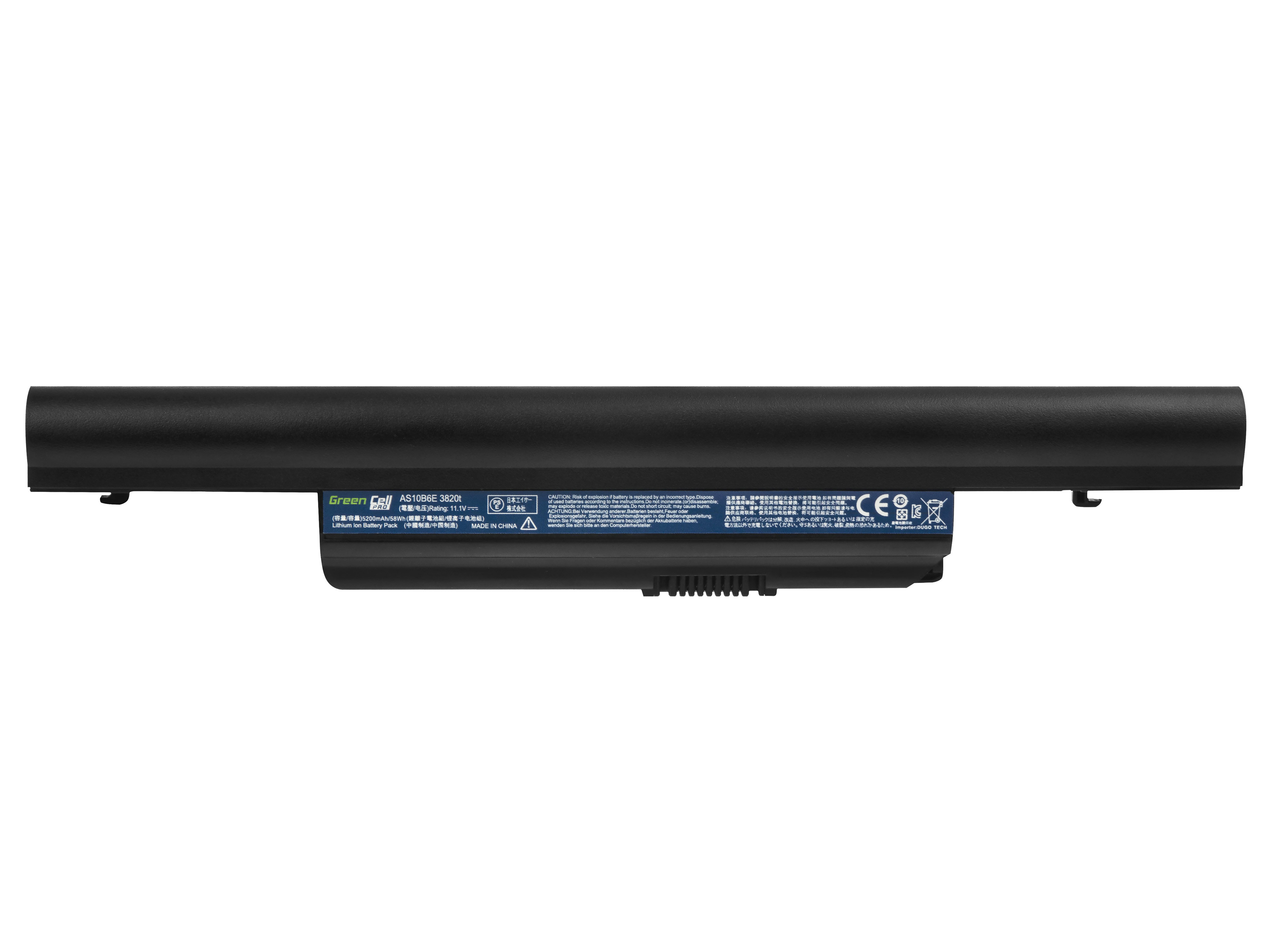Green Cell AC13PRO Baterie Acer AS10B31 AS10B75 AS10B7E, Acer Aspire 5553 5745 5745G 5820 5820T 5820TG 5820TZG 7739 5200mAh Li-ion