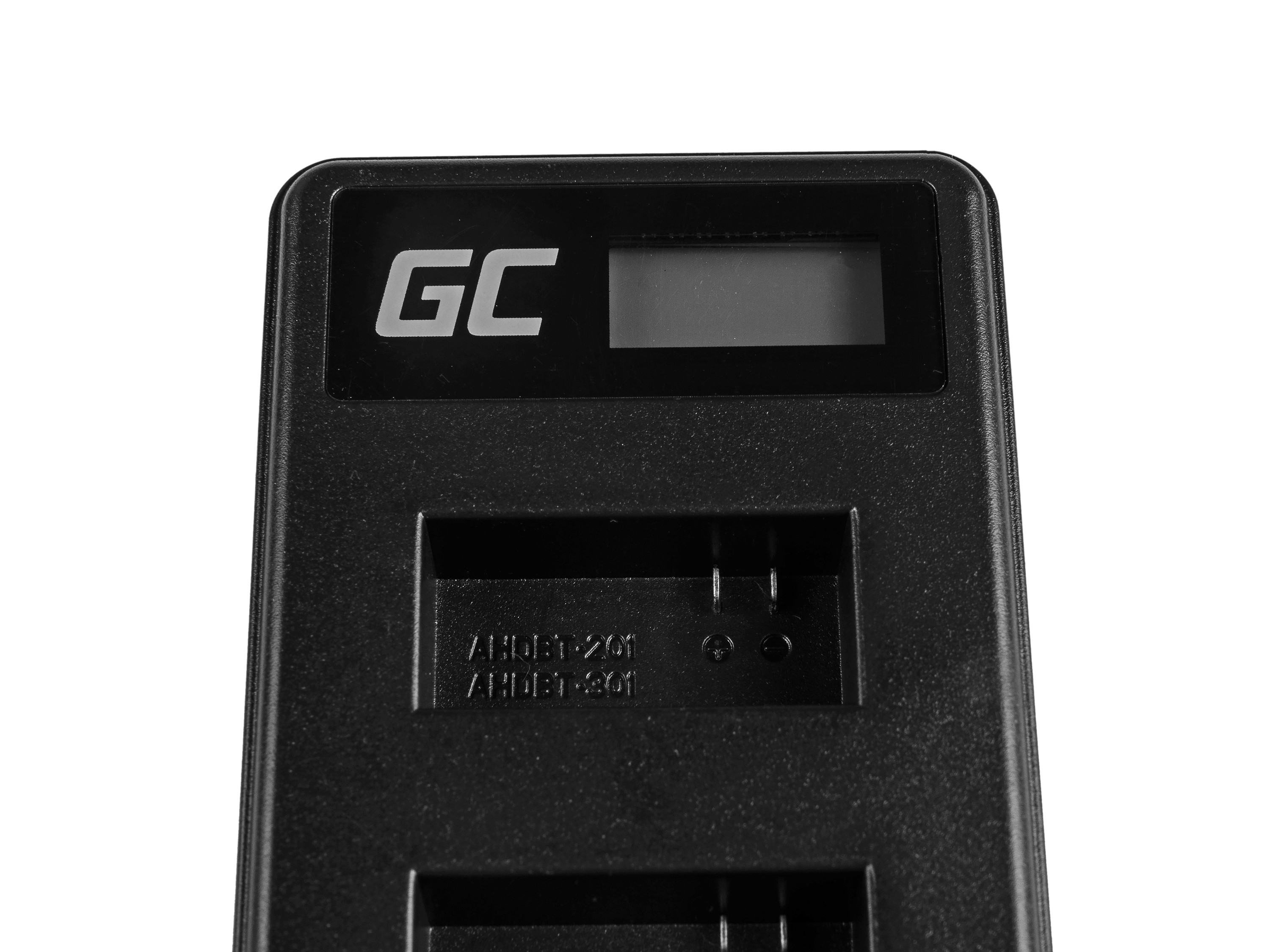 Green Cell Charger AHDBT-201 AHBBP-301 for GoPro HD HERO 3 CHDHX Black Silver White Edition (4.2V 2.5W 0.6A)