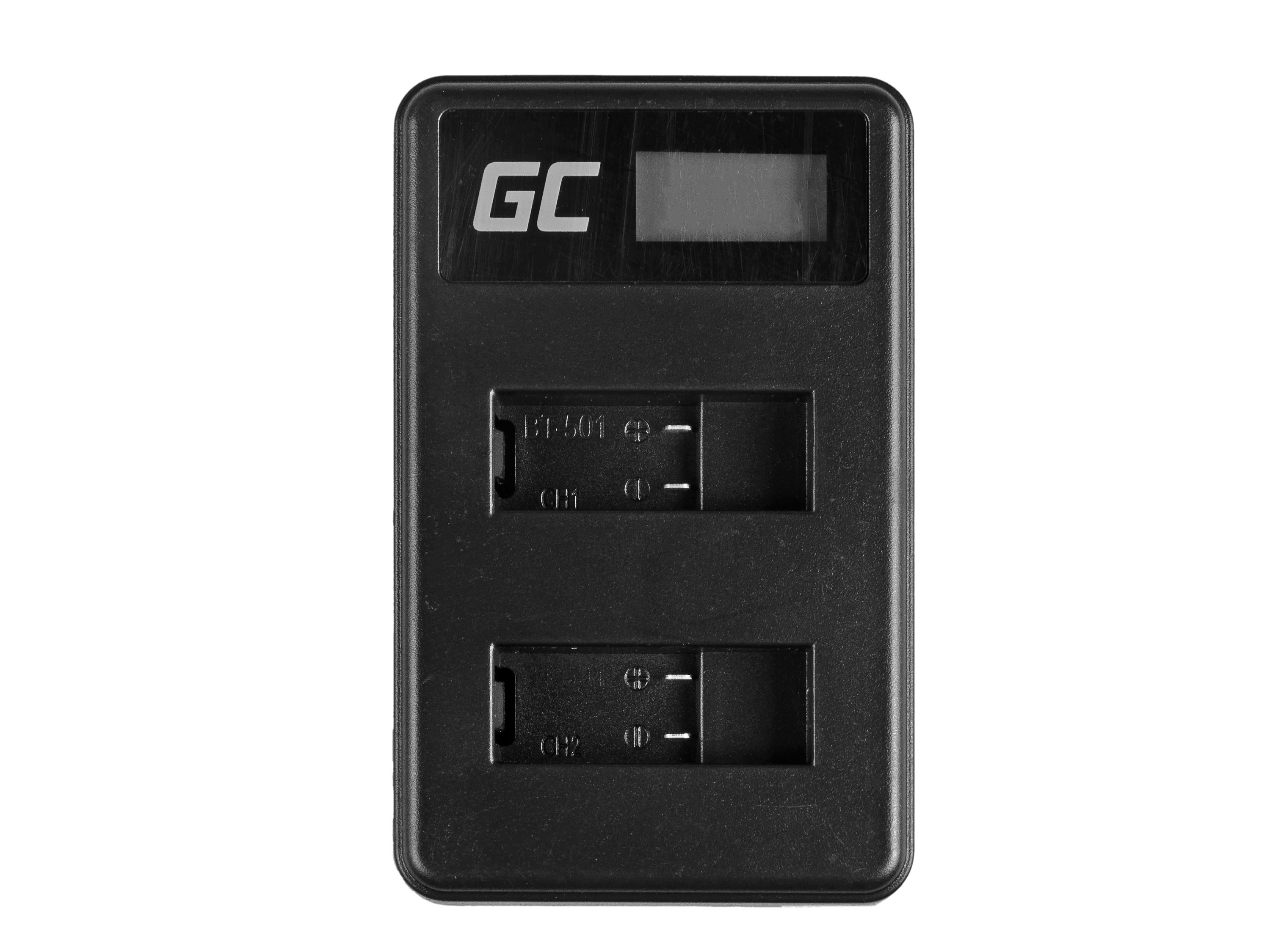 Green Cell Charger AHBBP-501 for GoPro AHDBT-501, Hero 5 Hero 6 Hero 7 HD Black White Silver Edition (4.35V 2.5W 0.6A)