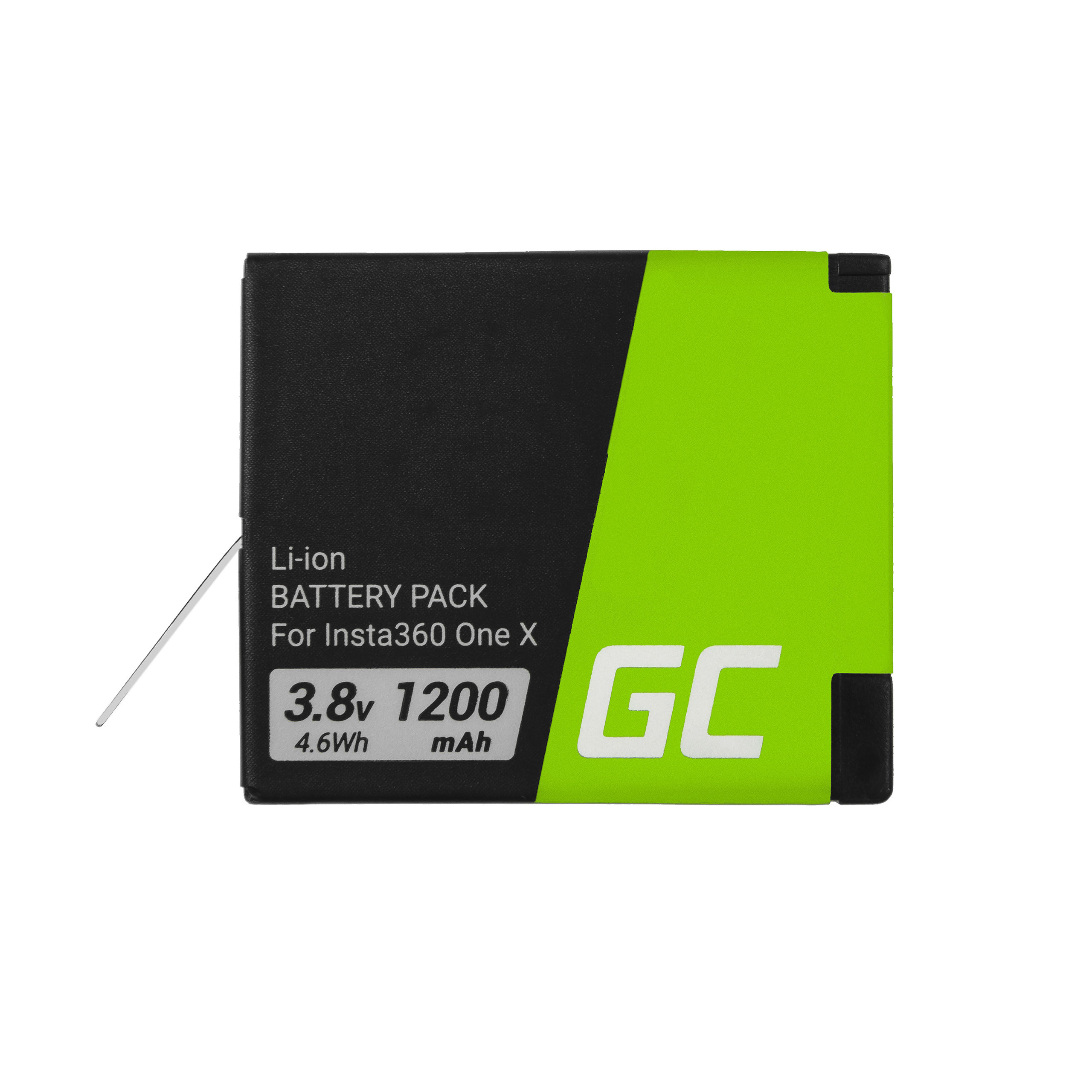 EOL-Green Cell Camera Battery for INSTA360 ONE X 3.8V 1200mAh