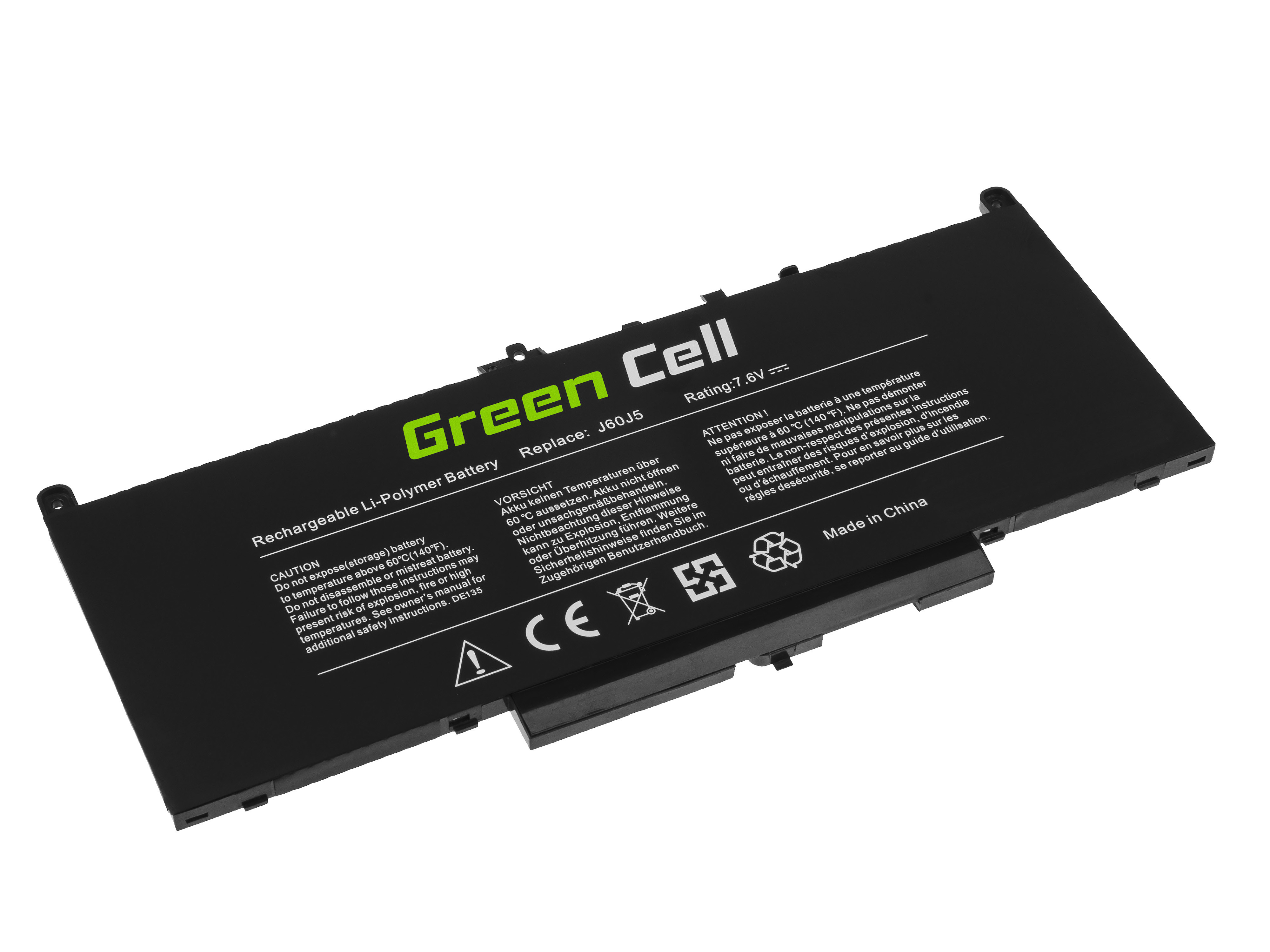 *Green Cell DE135 Baterie Dell J60J5,Dell Latitude E7270 E7470 5800mAh Li-Ion