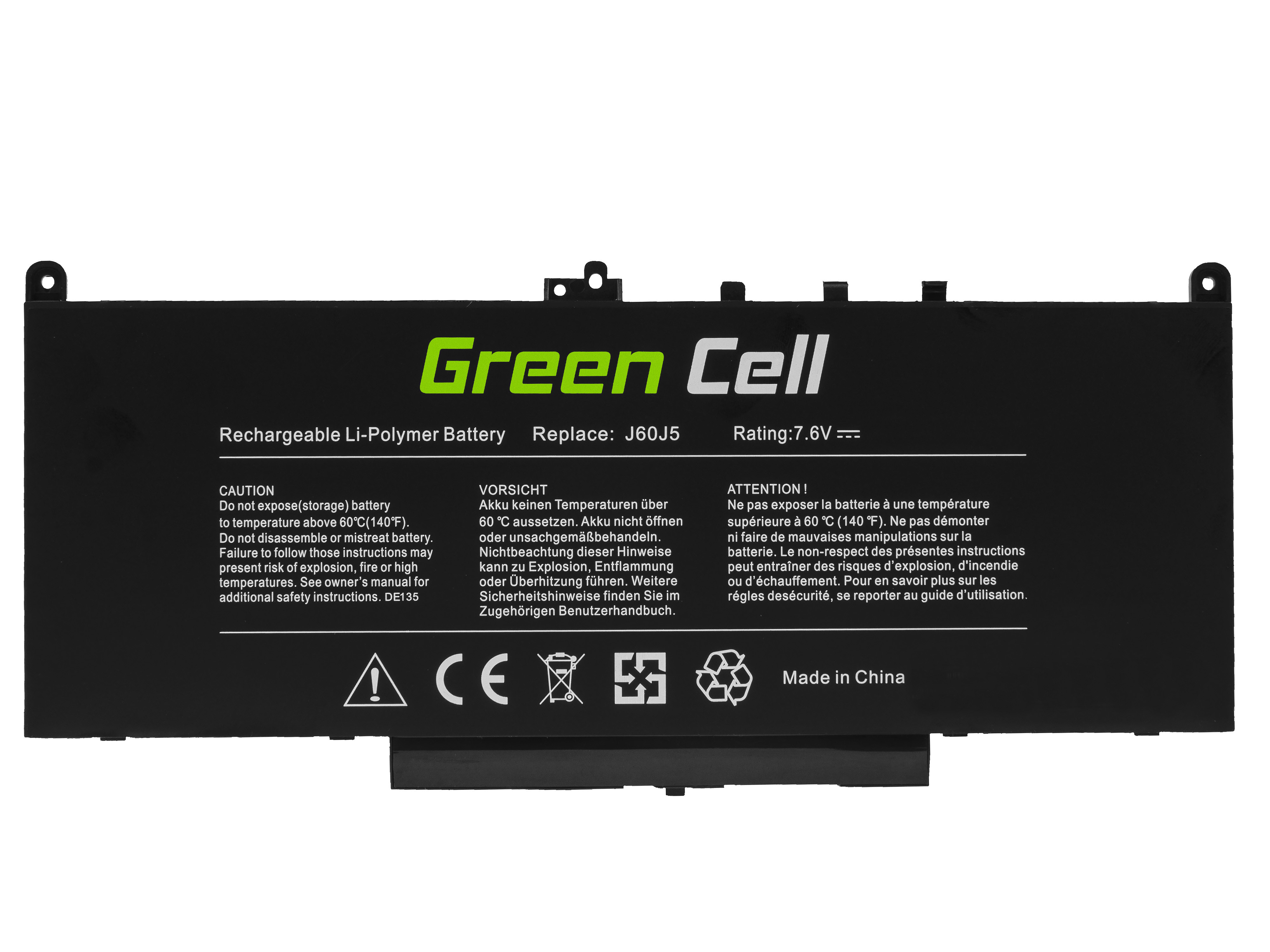 *Green Cell DE135 Baterie Dell J60J5,Dell Latitude E7270 E7470 5800mAh Li-Pol