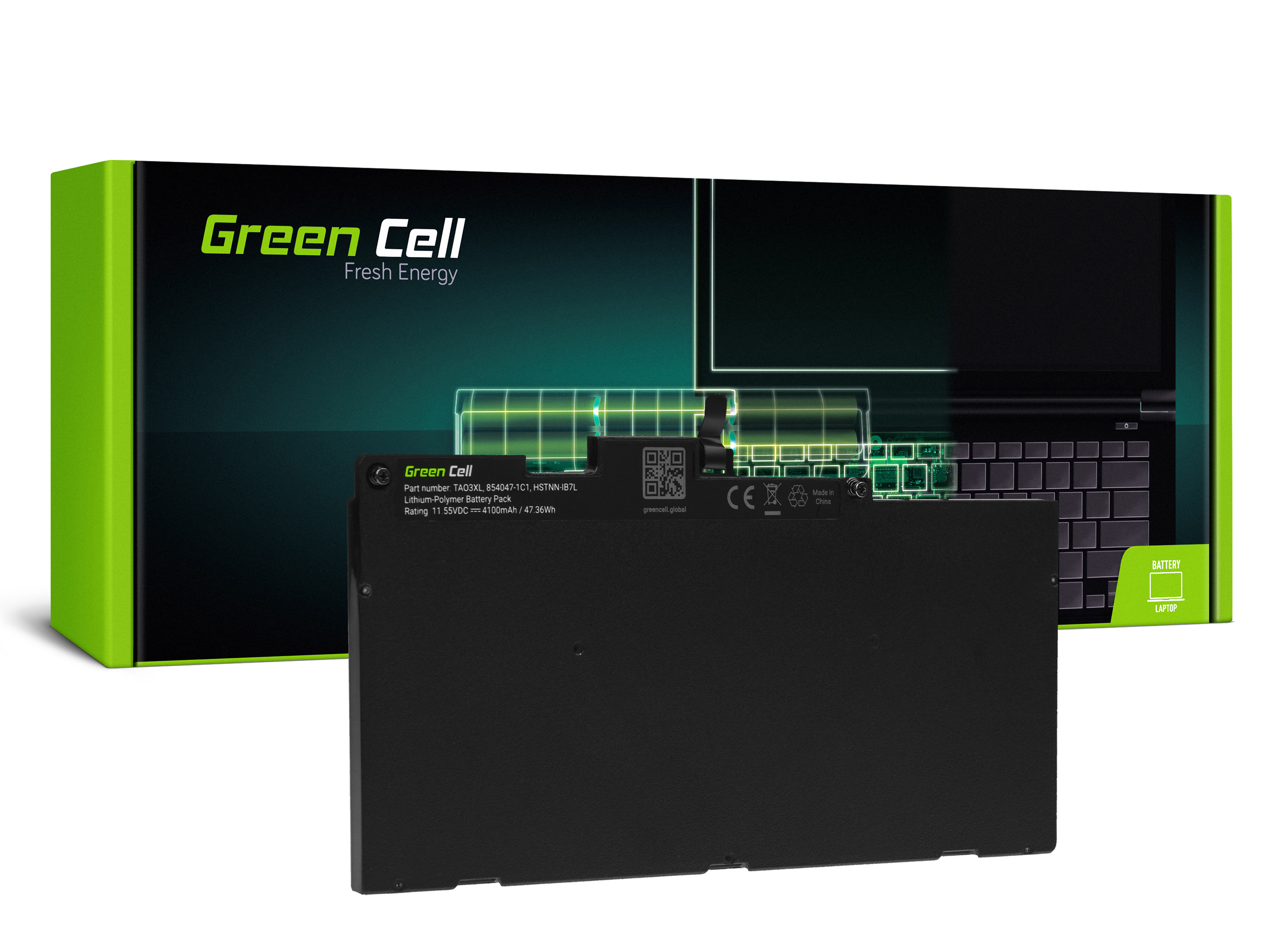 *Green Cell HP169 Baterie HP TA03XL, HP EliteBook 745 G4 755 G4 840 G4 850 G4, HP ZBook 14u G4 15u G4, HP mt43 4100mAh Li-Pol
