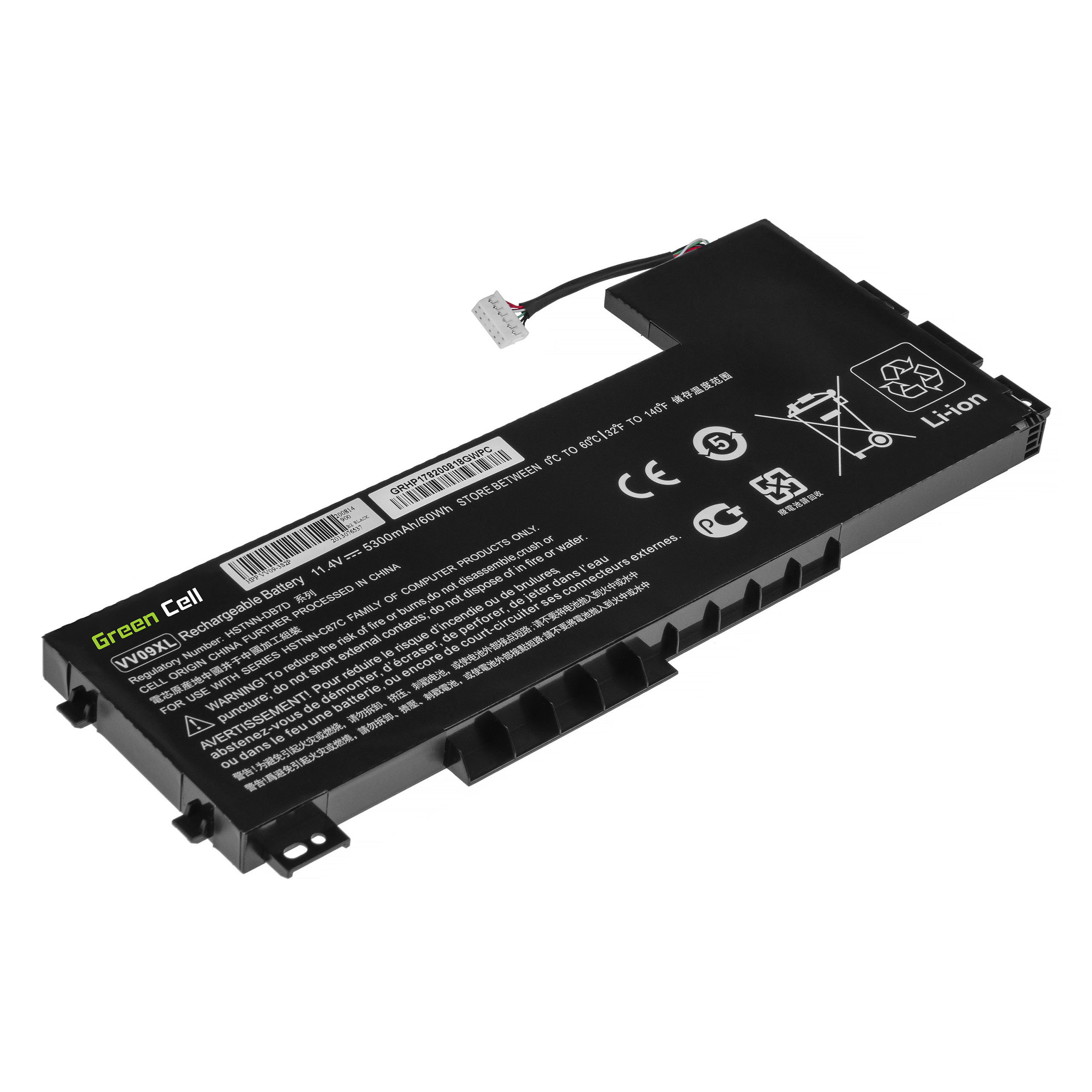 Green Cell HP178 Baterie HP VV09XL, HP ZBook 15 G3 G4 5300mAh Li-Pol