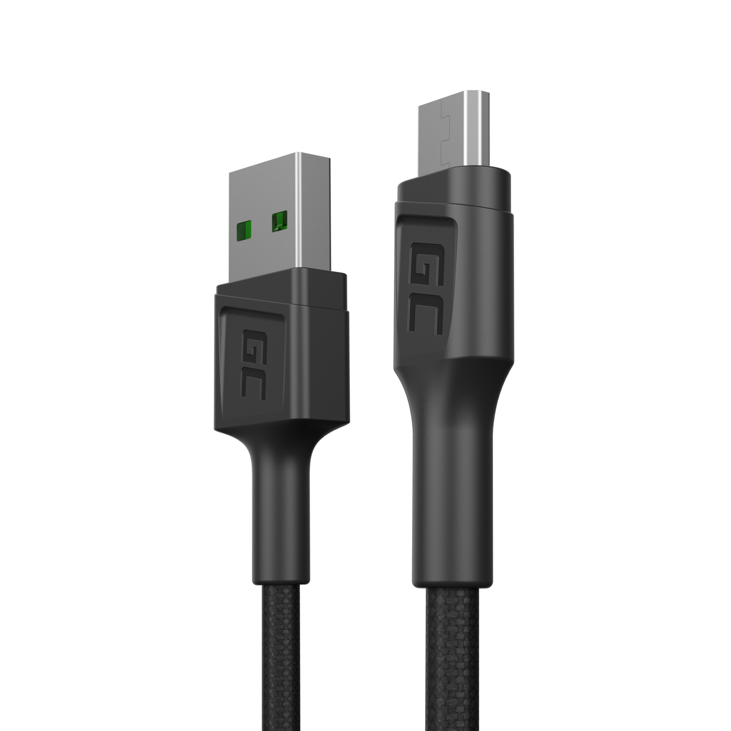 Green Cell kabel GC PowerStream USB-A - Micro USB 30cm, rychlé nabíjení Ultra Charge, QC 3.0