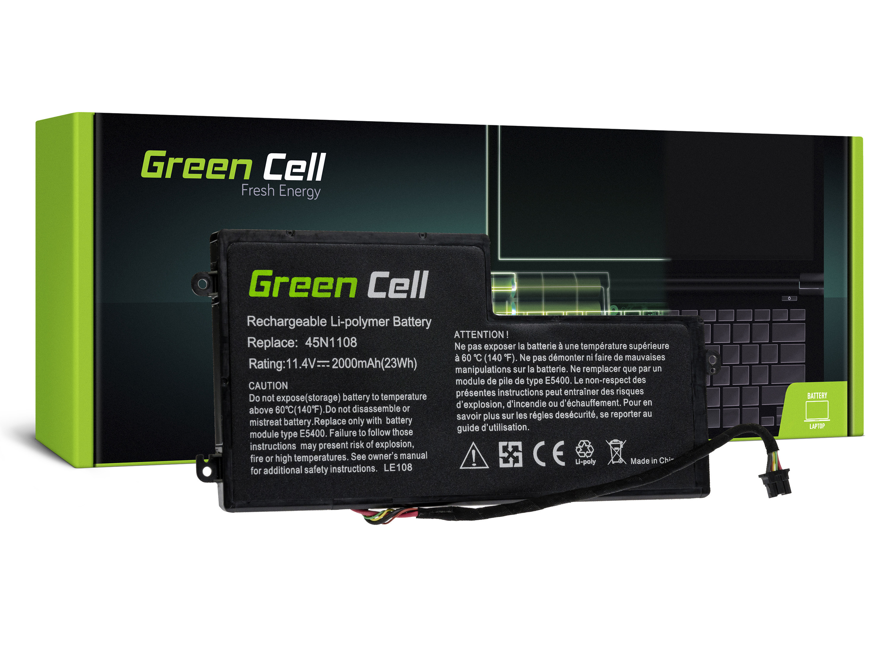 Green Cell LE108 Baterie Lenovo ThinkPad A275 T440 T460 X230S X240 X250 2000mAh Li-Pol