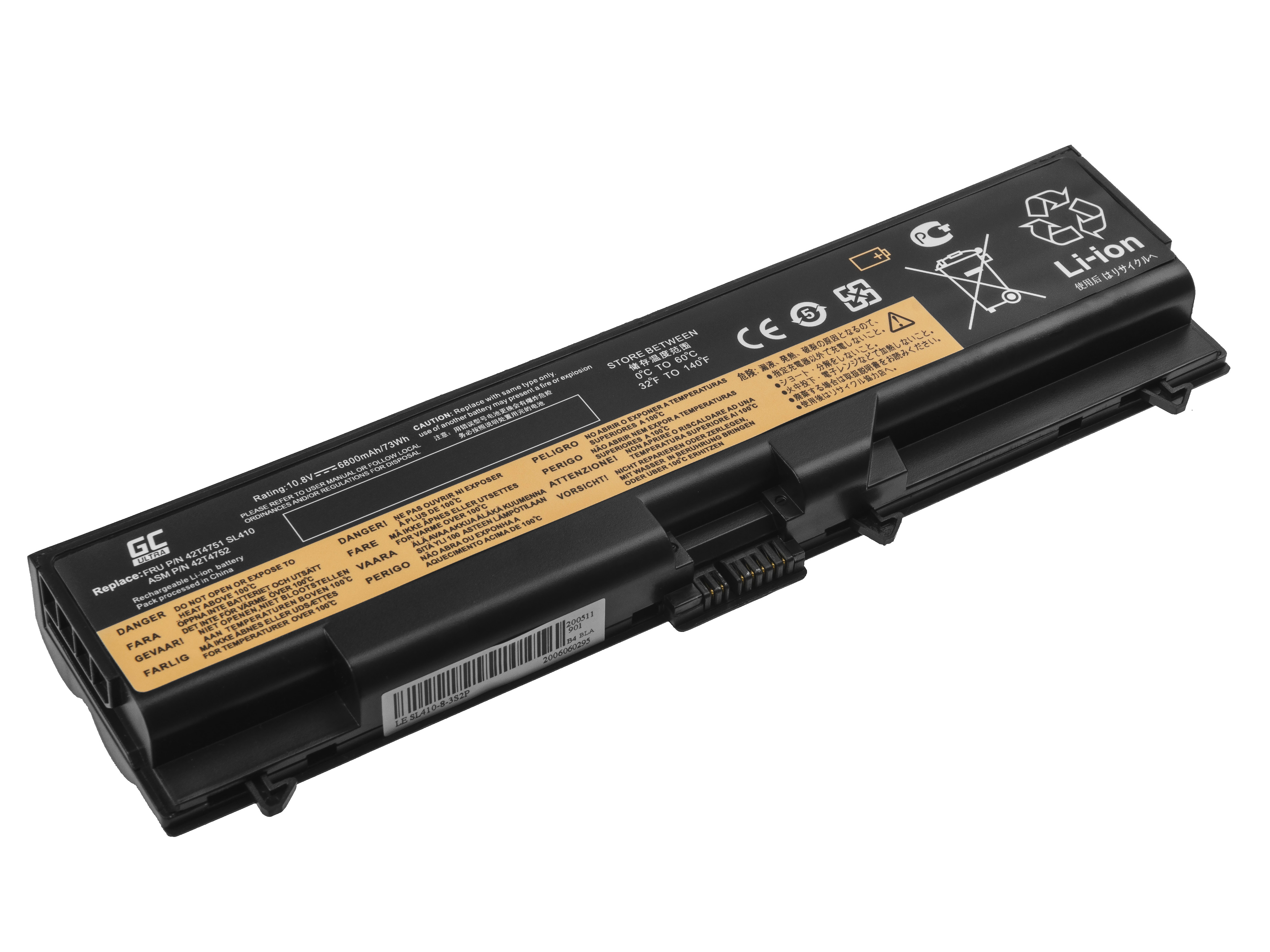 Green Cell Battery ULTRA 42T4795 for Lenovo ThinkPad T410 T420 T510 T520 W510 W520 SL410 SL510 L510 L520