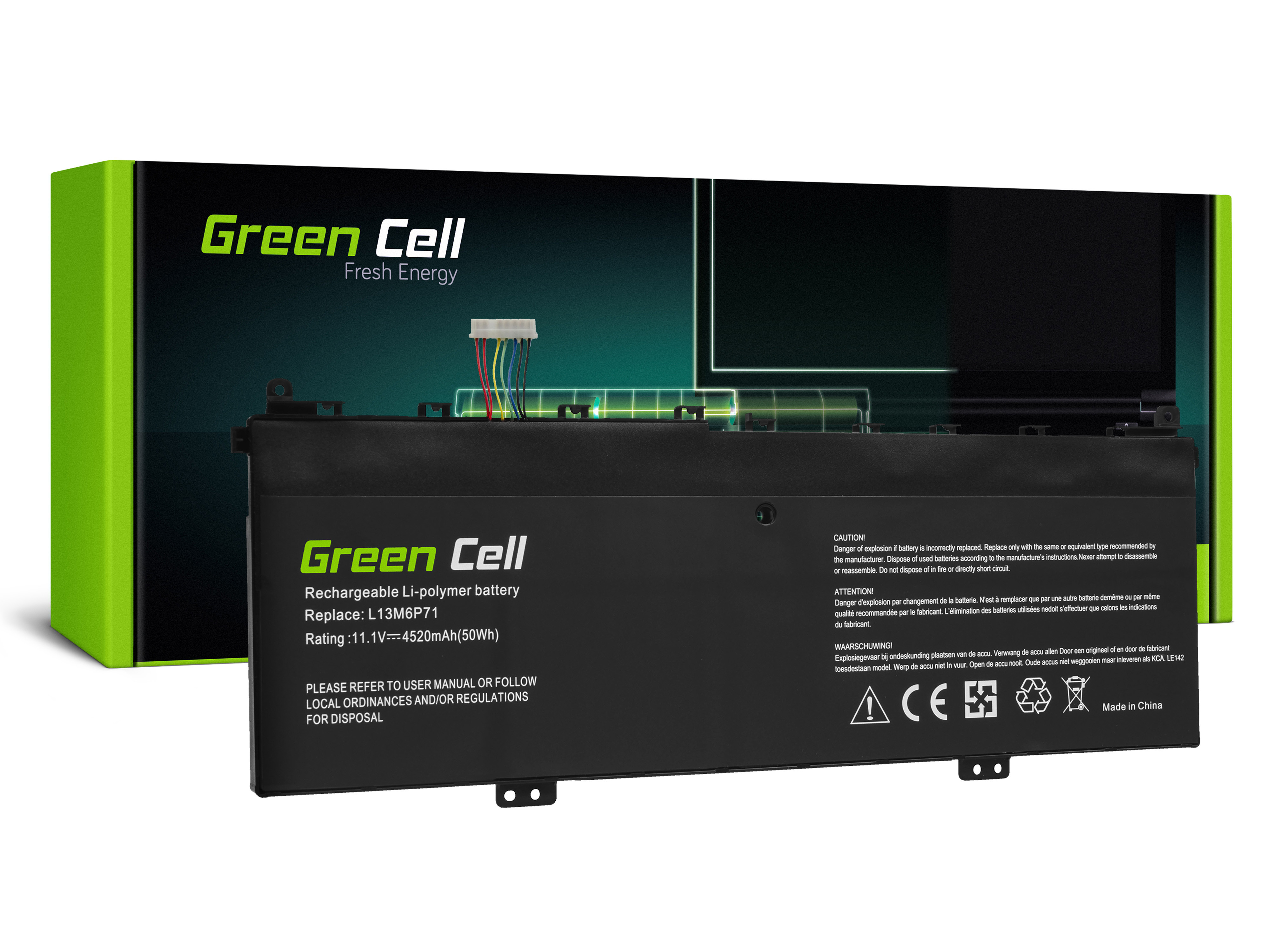 Green Cell Battery L13M6P71 L13S6P71 for Lenovo Yoga 2 13