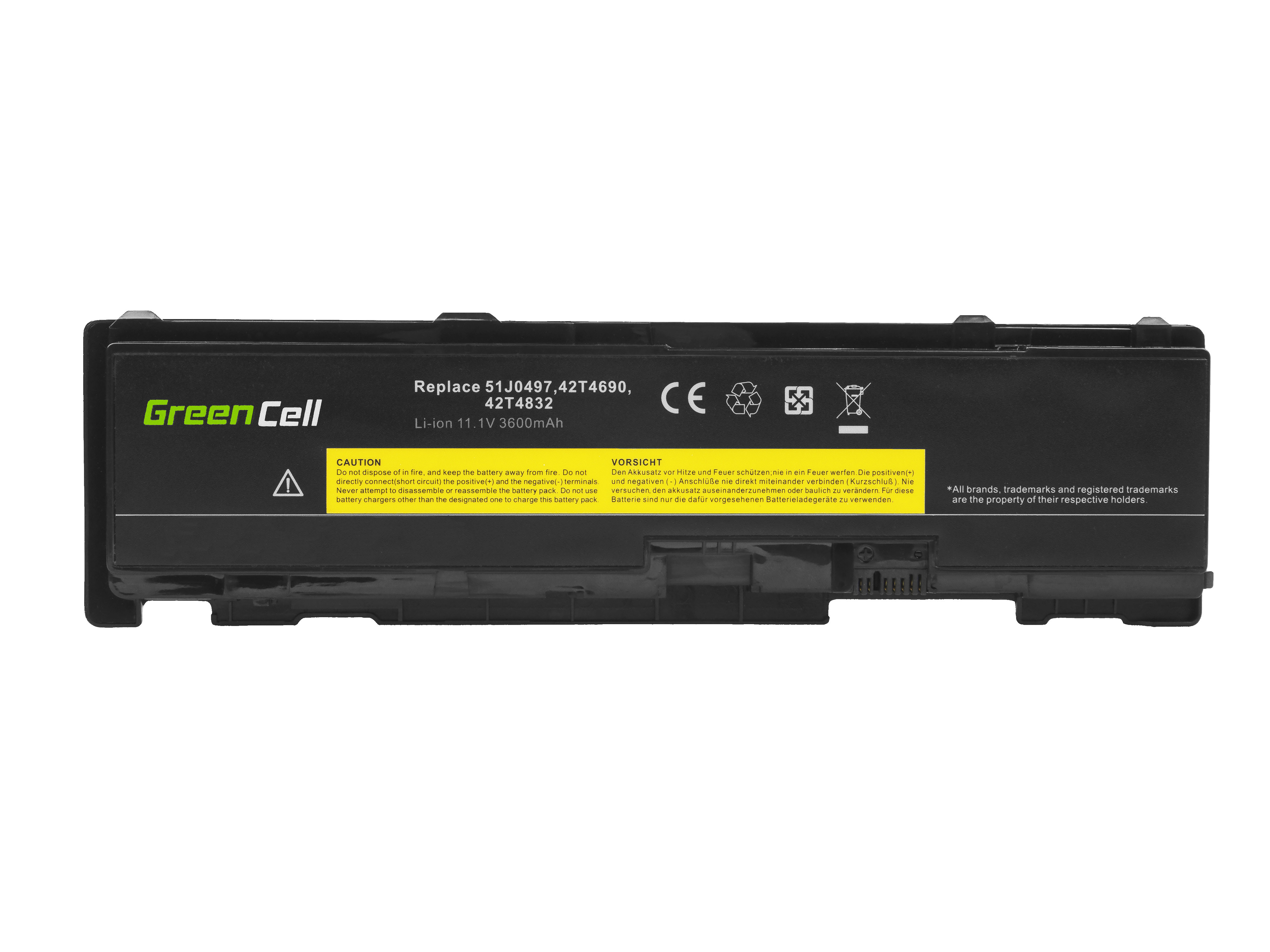 Green Cell LE149 Baterie Lenovo ThinkPad T400s T410s T410si 3600mAh Li-Pol – neoriginální