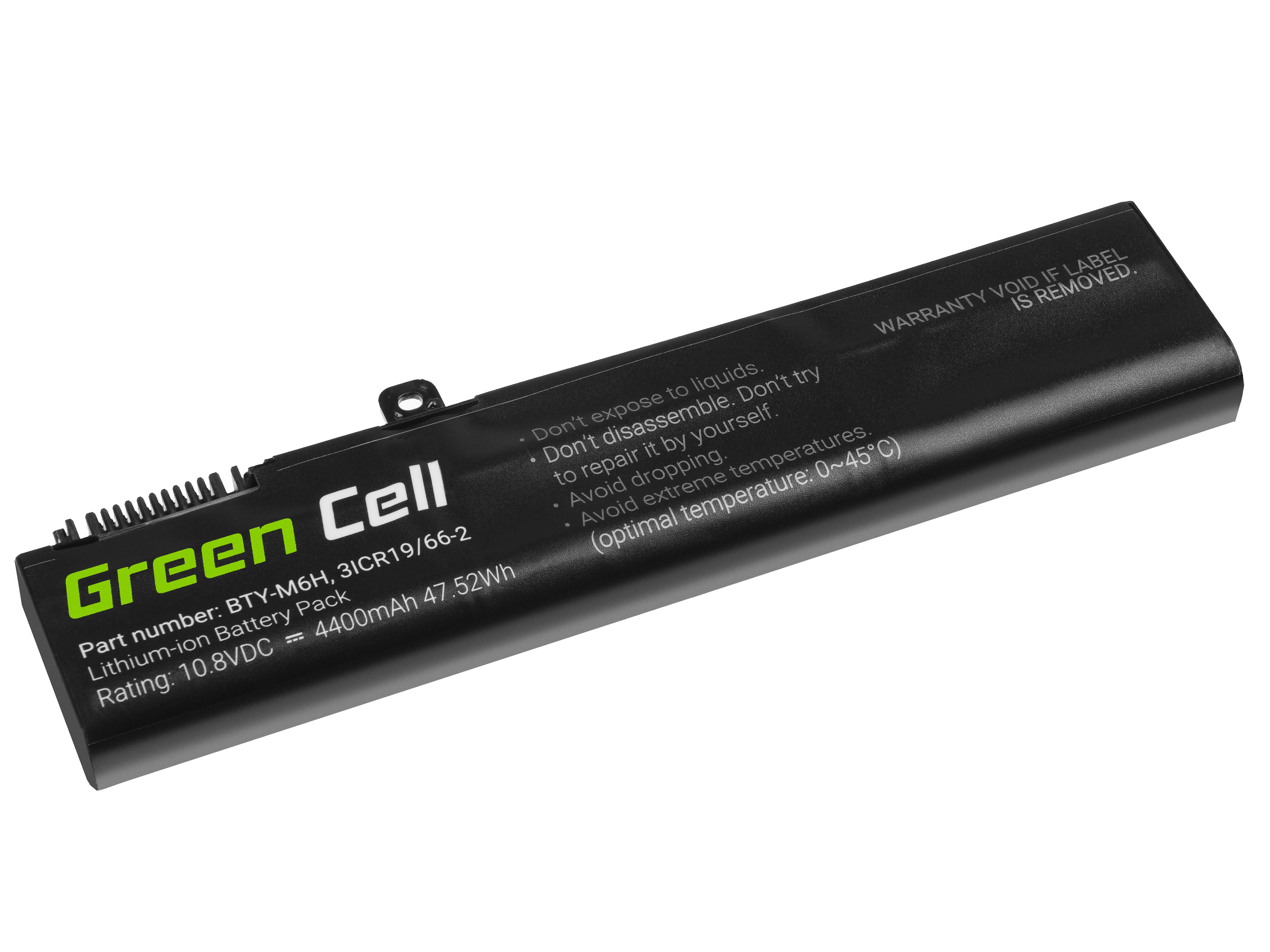 Green Cell MS16 Baterie MSI BTY-M6H,MSI GE62 GE63 GE72 GE73 GE75 GE75 GL62 GL73 GL65 GL72 GP62 GP63 GP72 GP73 GV62 GV72 PE60 PE70 4400mAh Li-ion