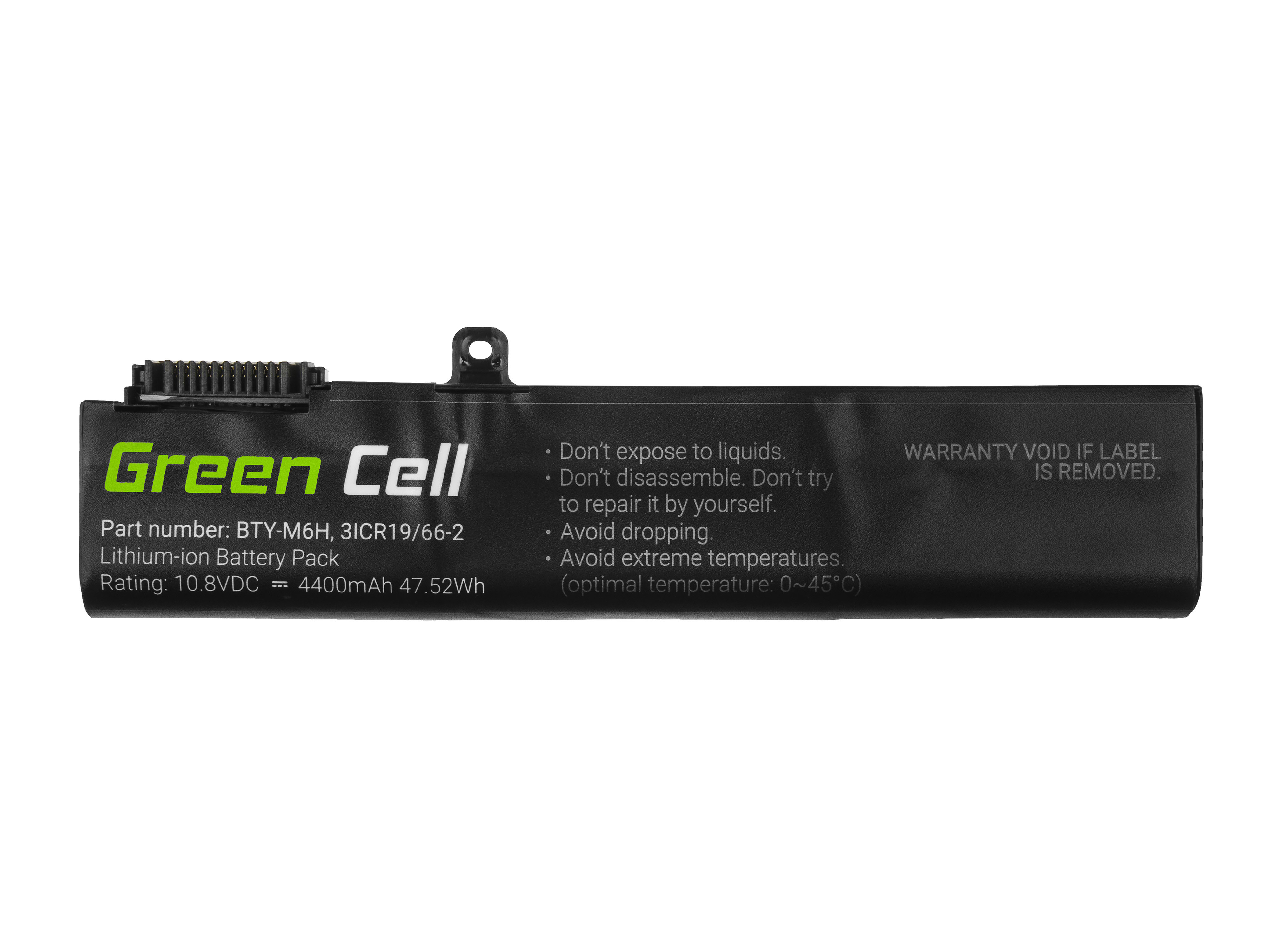 **Green Cell MS16 Baterie MSI BTY-M6H,MSI GE62 GE63 GE72 GE73 GE75 GE75 GL62 GL73 GL65 GL72 GP62 GP63 GP72 GP73 GV62 GV72 PE60 PE70 4400mAh Li-ion