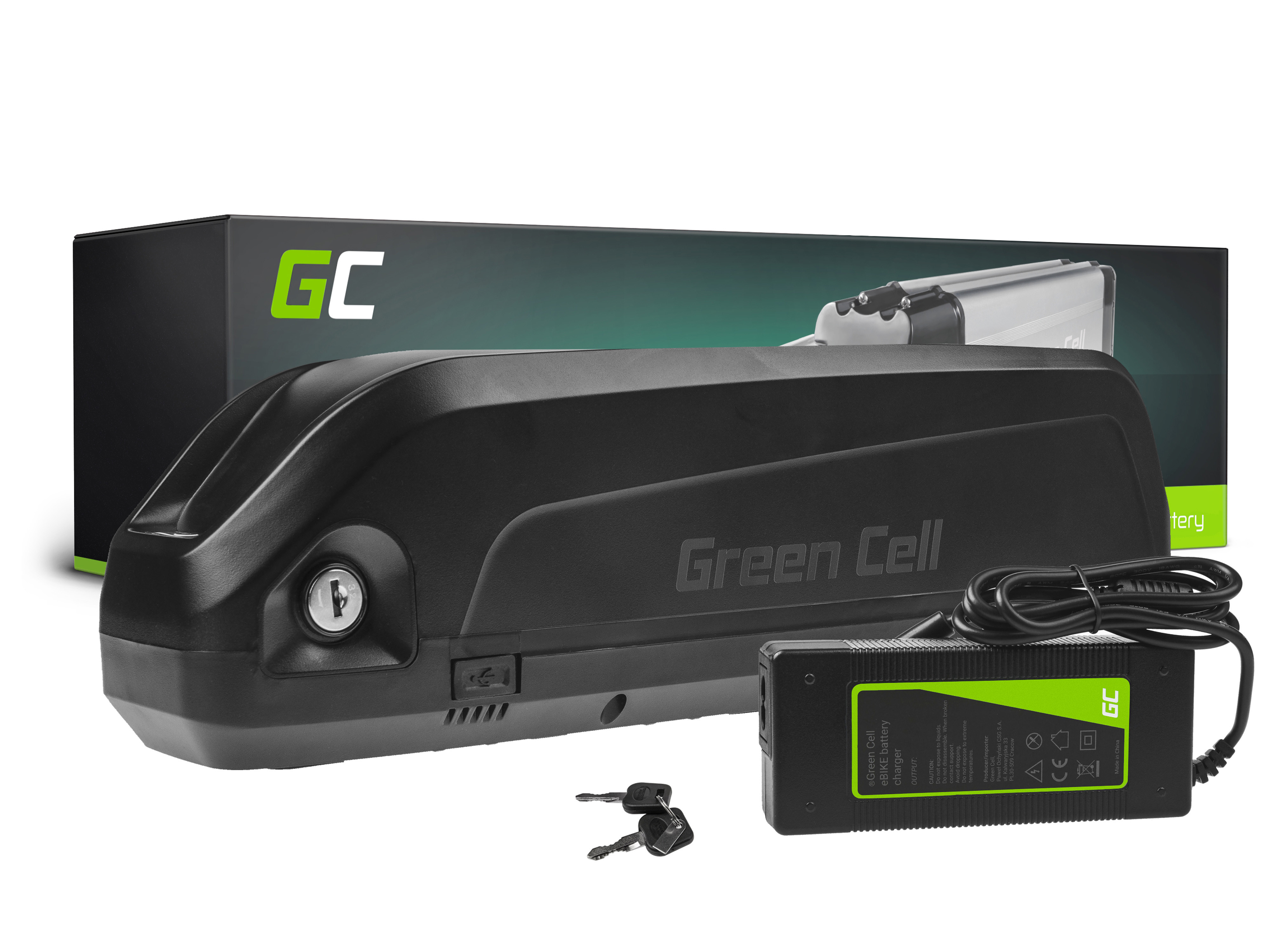 **Green Cell EBIKE49STD Baterie Elektro Kolo e-Bike Down Tube 48V 15Ah 720Wh Li-ion