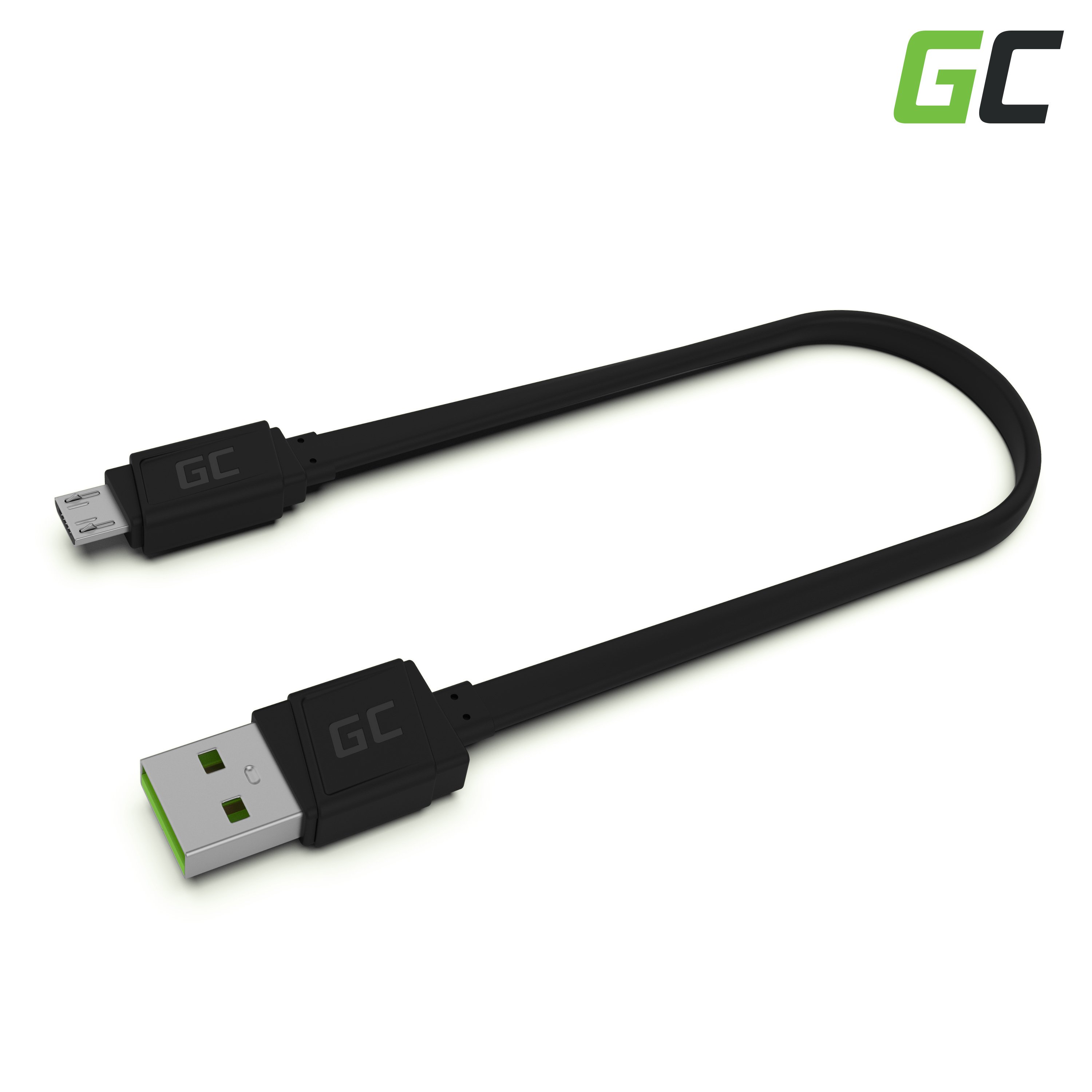 *Green Cell kabel GC matte USB - Micro USB 25cm, podpora rychlého nabíjení Ultra Charge, QC 3.0