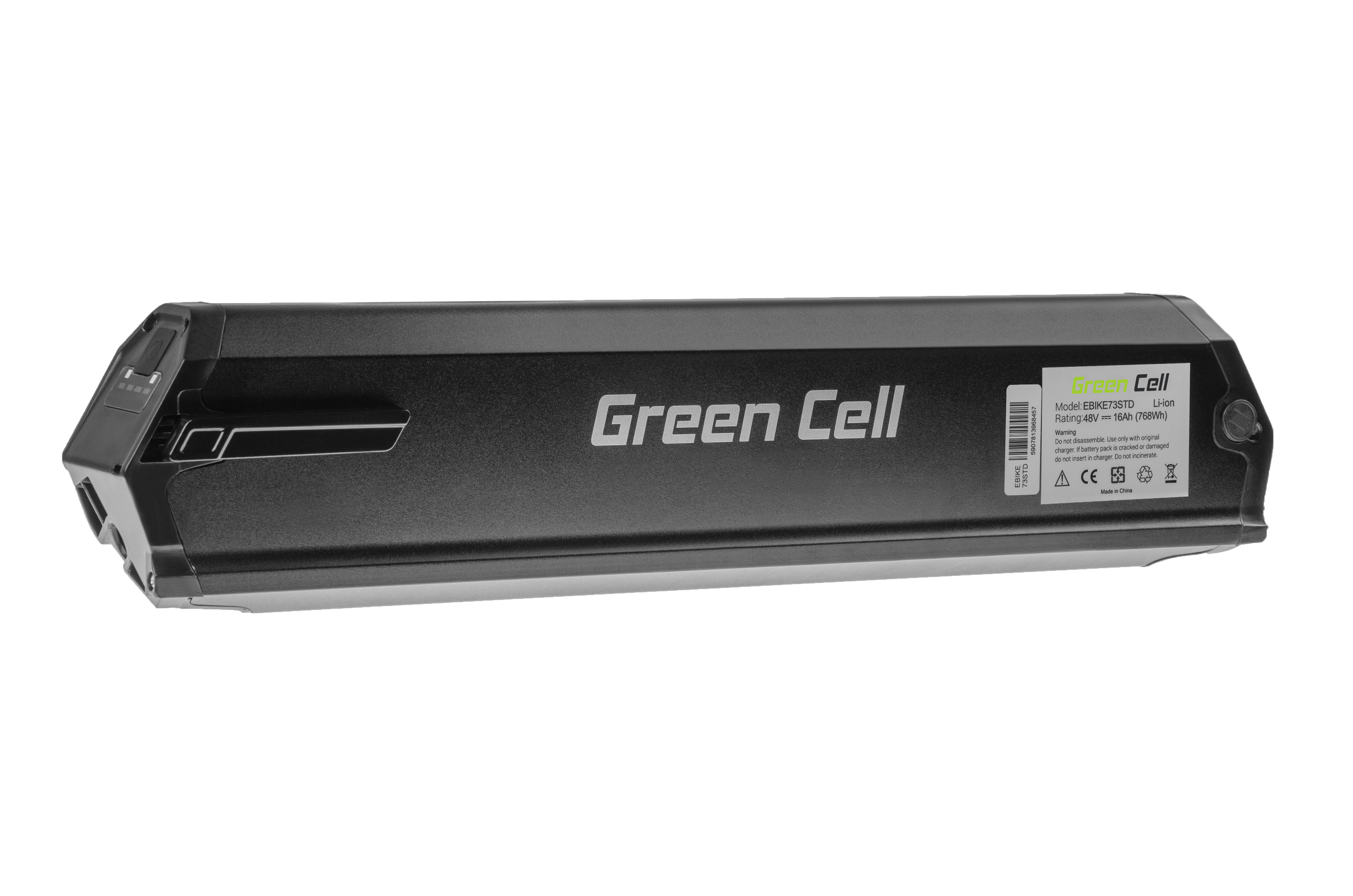 Green Cell EBIKE72STD Baterie Elektro Kolo e-Bike Inner Type 48V 13Ah 624Wh Li-ion