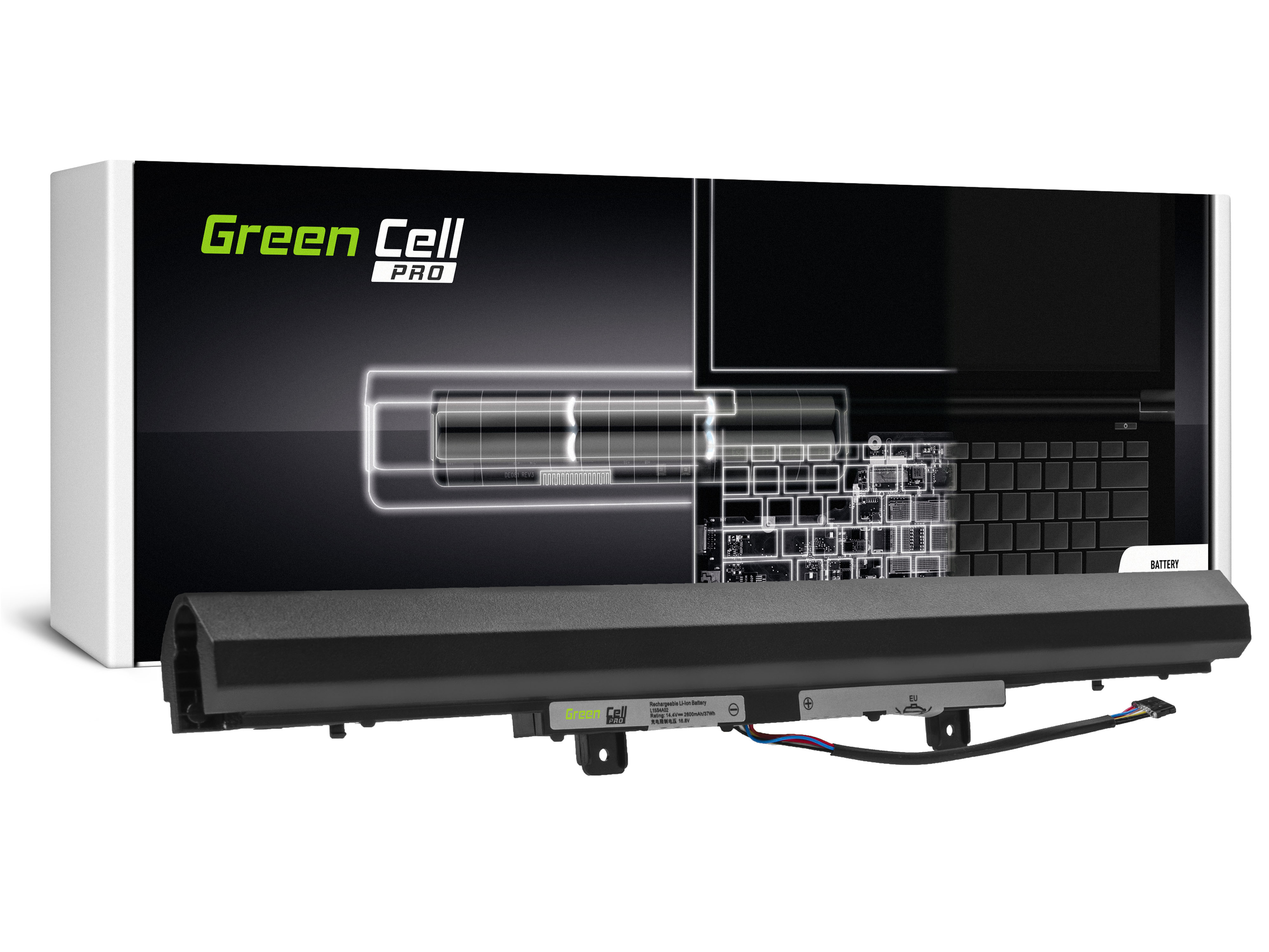 Green Cell LE117PRO Baterie Lenovo L15C4A02 L15L4A02 L15S4A02 pro Lenovo V110-15ISK V310 V310-14ISK V310-15IKB V310-15ISK 2600mAh Li-Ion