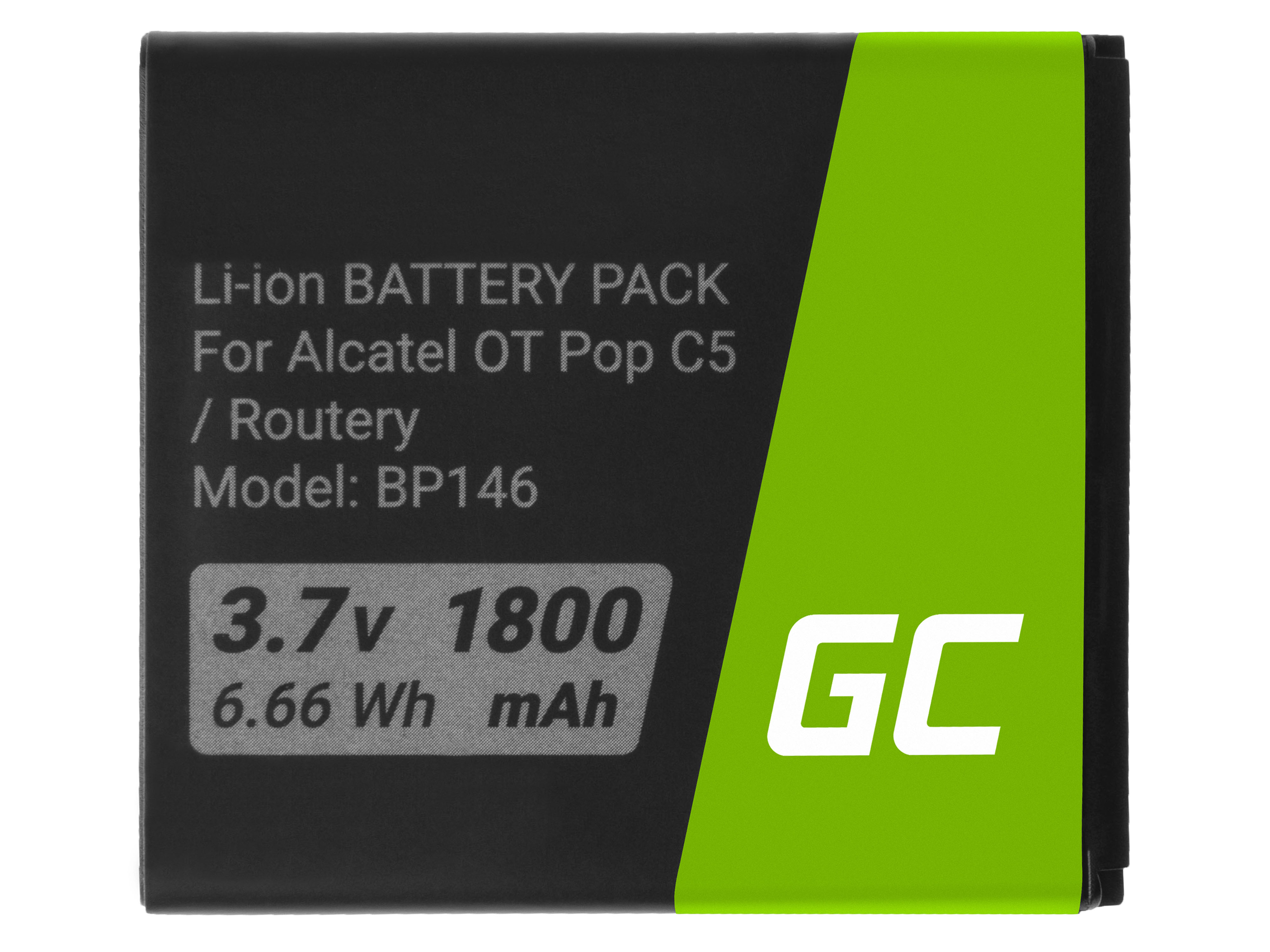 Green Cell BP146 Baterie Alcatel TLIB5AF pro Alcatel One Touch Pop C5 / X Pop / Router Link Zone 4G LTE / MW40 / Airbox LTE 1800mAh Li-Ion