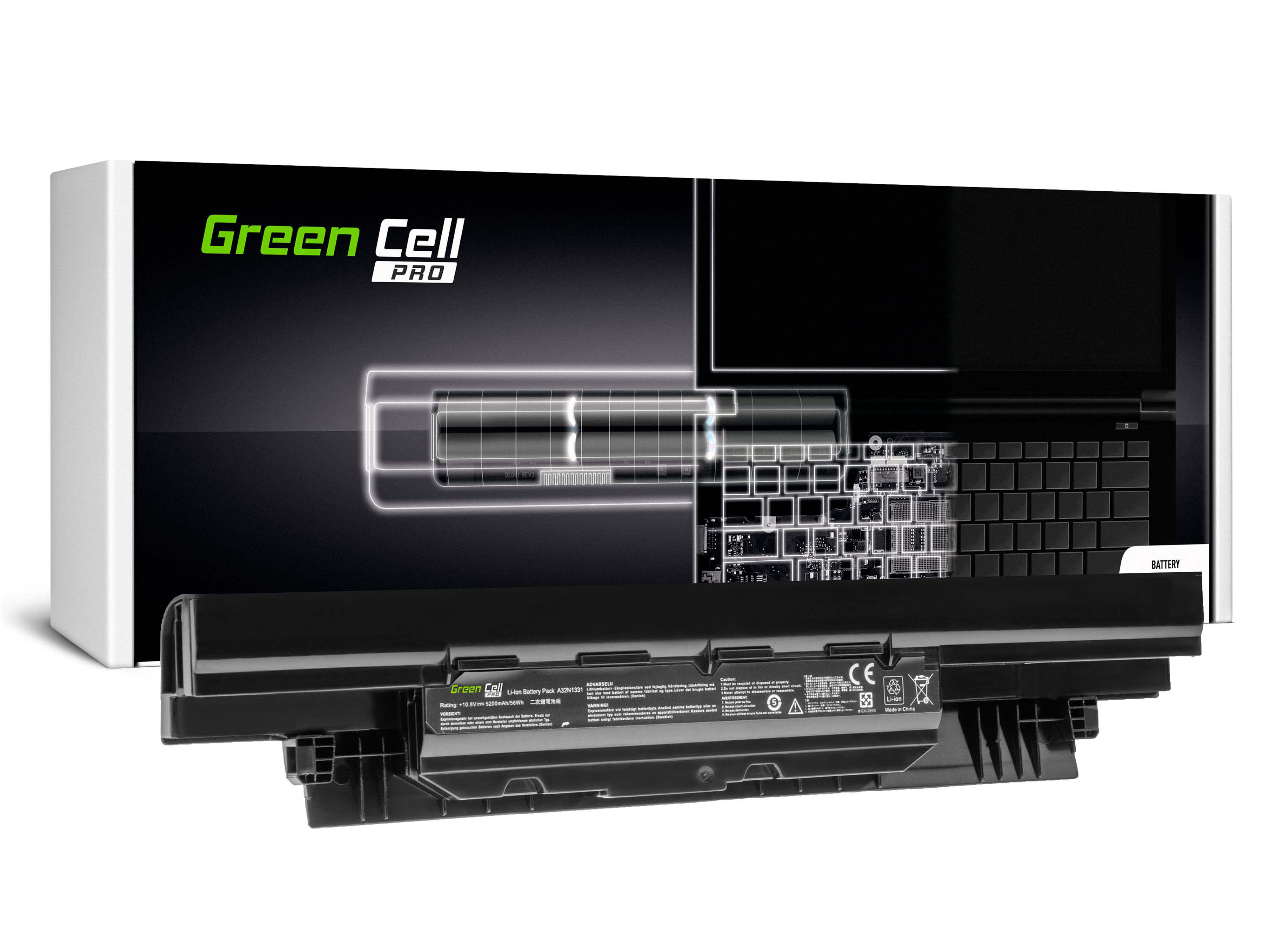 Green Cell AS103PRO Baterie Asus A32N1331 pro Asis PU551/PU551J/PU551JA/PU551JD/PU551L/PU551LD/A32N1331 5200mAh Li-ion