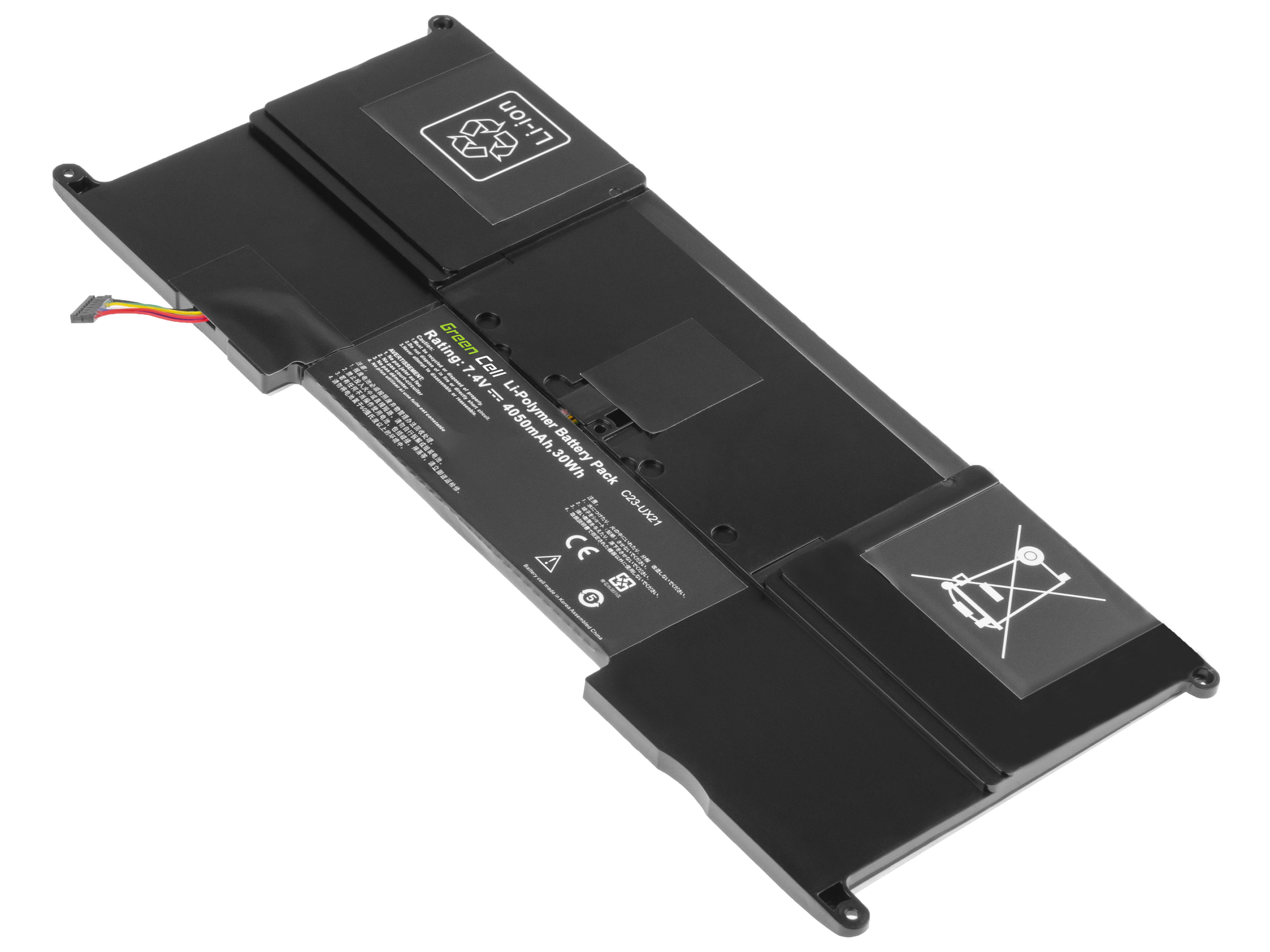 Green Cell AS56 Baterie Asus C23-UX21 pro Asus ZenBook UX21 UX21A UX21E UX21E-DH52 4050mAh Li-Pol
