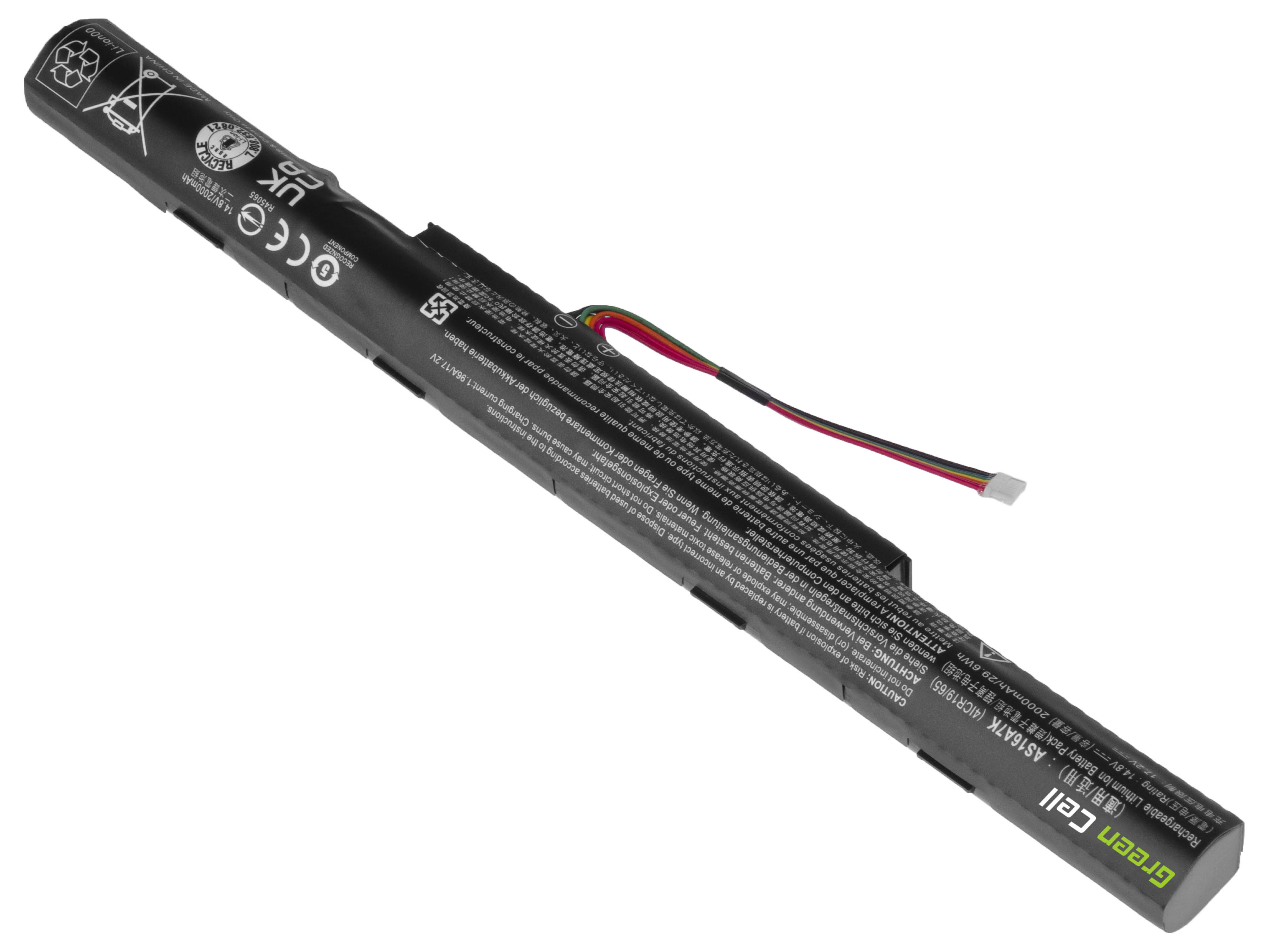 *Green Cell AC77 Baterie Acer AS16A5K pro Acer Aspire E15 E5-553 E5-553G E5-575 E5-575G F15 F5-573 F5-573G 2000mAh Li-ion