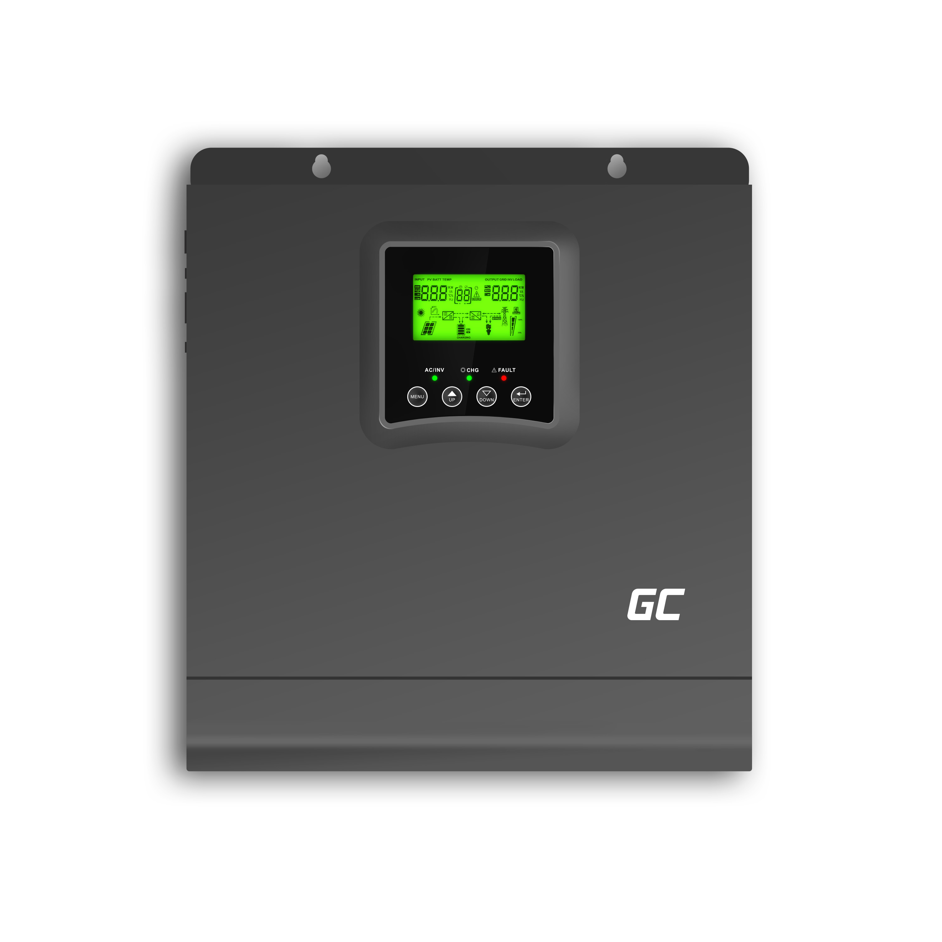 **Solární měnič napětí Off Grid Inverter se solární nabíječkou MPPT Green Cell 24VDC 230VAC 2000VA/2000W Čistý sinus