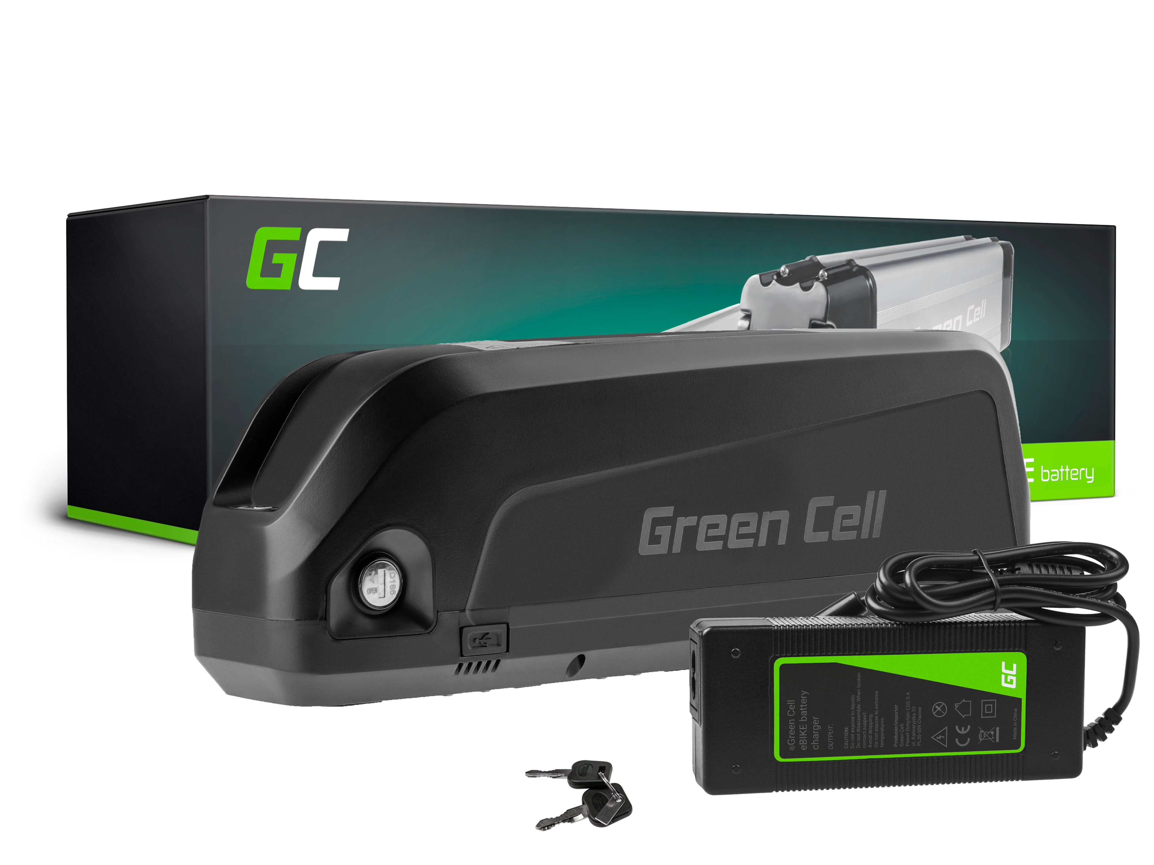 Green Cell EBIKE78STD Baterie Elektro Kolo Down Tube Ebike EC5 na Samebike, Ancheer 48V 18Ah 864Wh