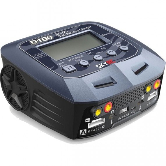 Nabíječka Baterií SkyRC D100 V2 Pro nabíjení LiPo, LiFe, LiIon, NiMH, NiCd, Pb baterií